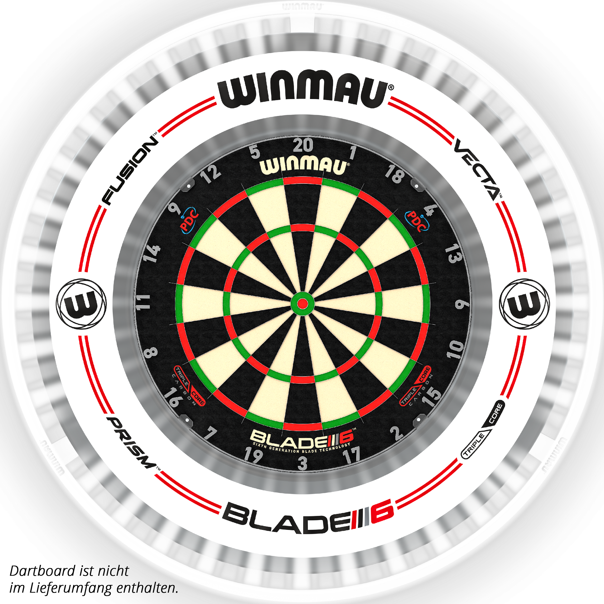 Winmau - Plasma Ice LED Dartboardbeleuchtung Surround Bundle