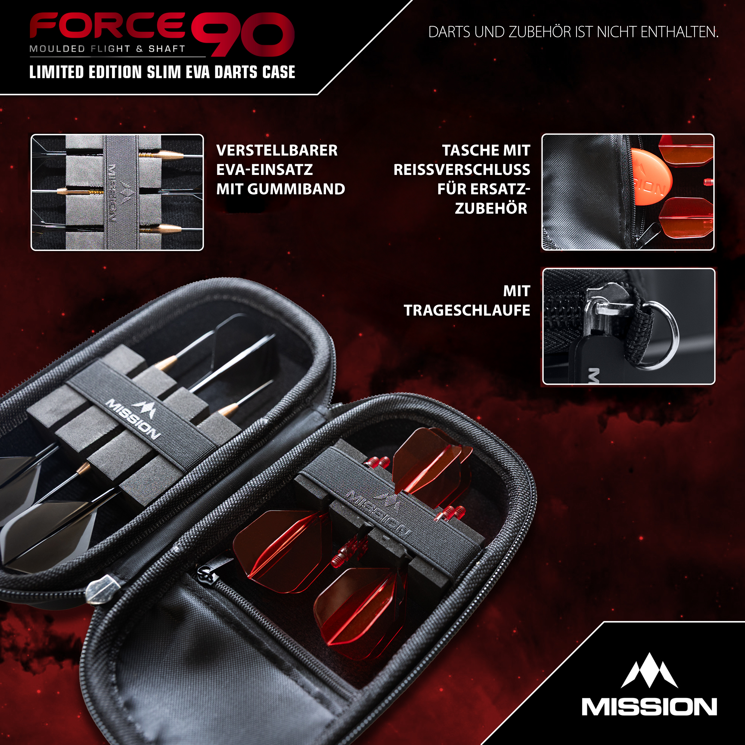 Mission - Force 90 Dart Case - Limited Edition - Slim