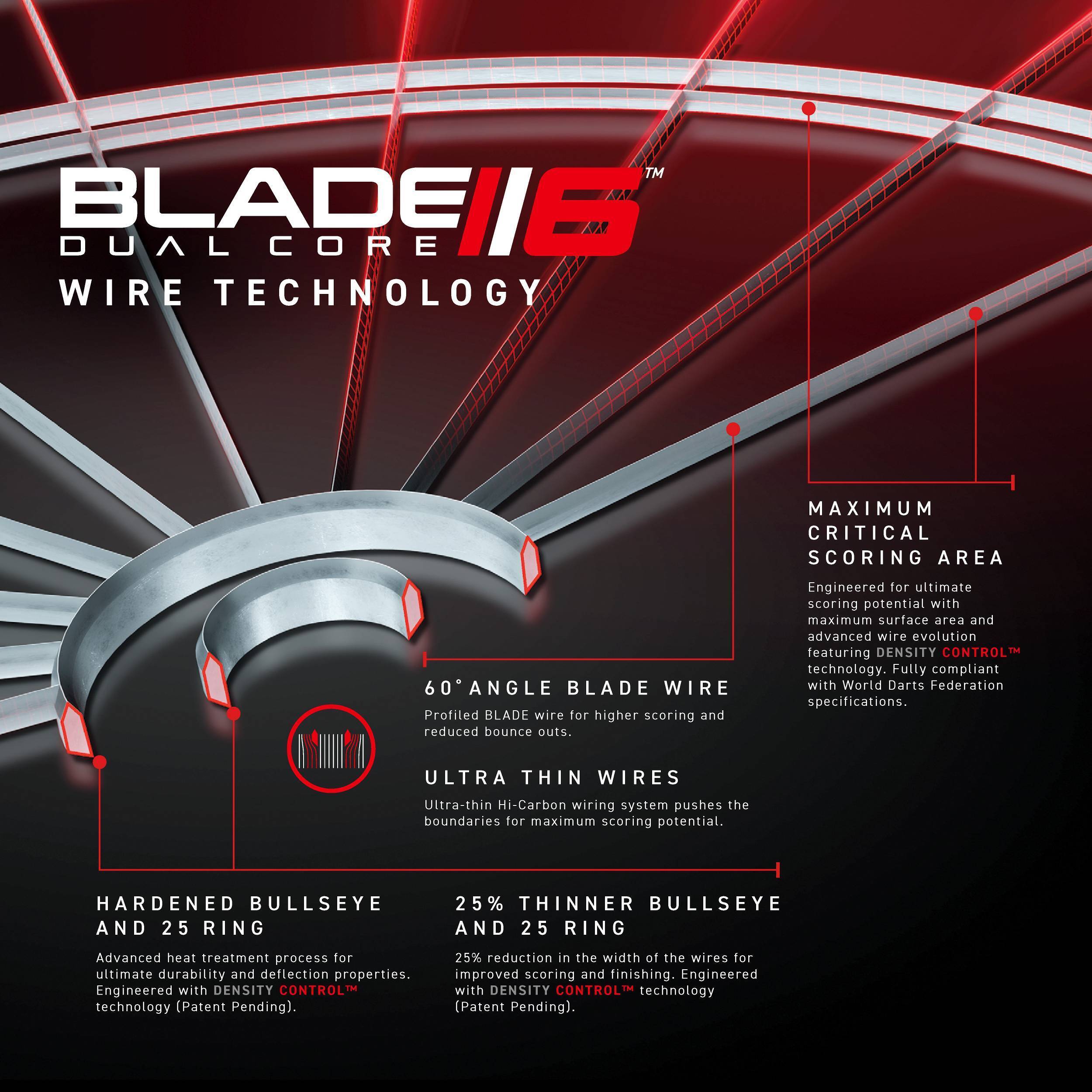 Winmau-Blade-6-Dualcore-Dartboard-Spinne Winmau - Blade 6 Dual Core Dartboard