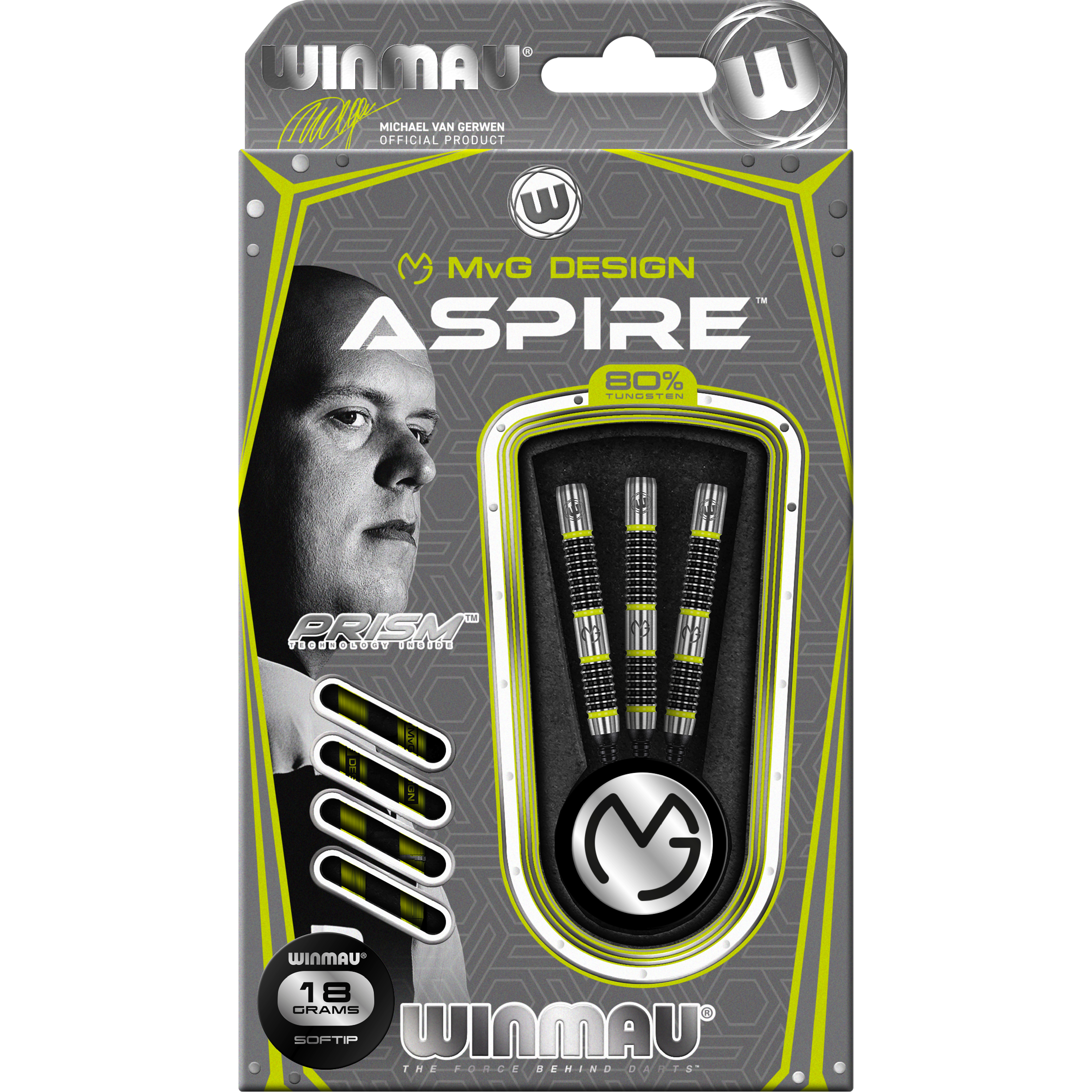 Winmau-Michael-van-Gerwen-Aspire-Softdart-Verpackung Winmau - Michael van Gerwen Aspire - Softdart