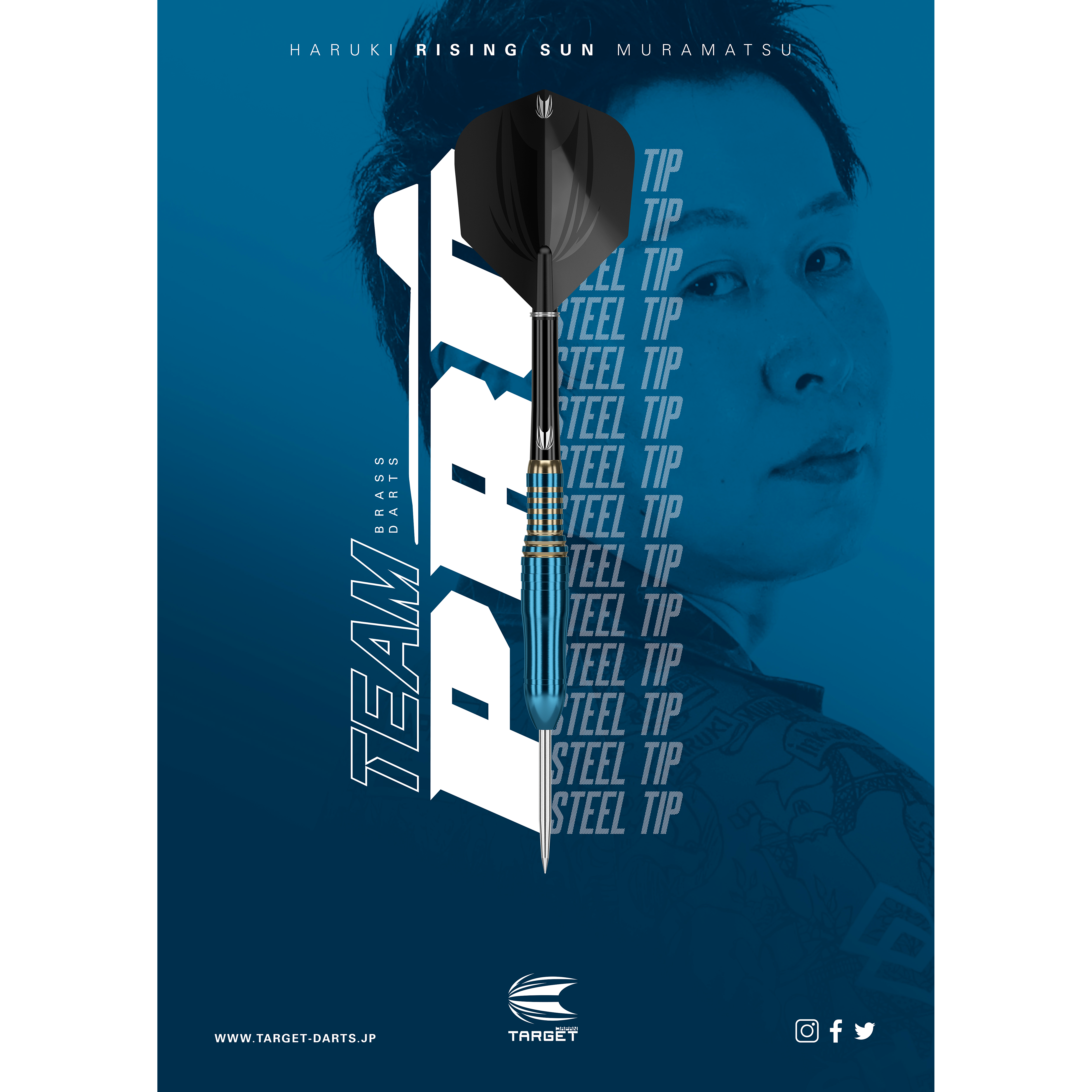 Target Japan - Team Pro - Haruki Muramatsu Brass - Steeldart Target Japan - Team Pro - Haruki Muramatsu Brass - Steeldart