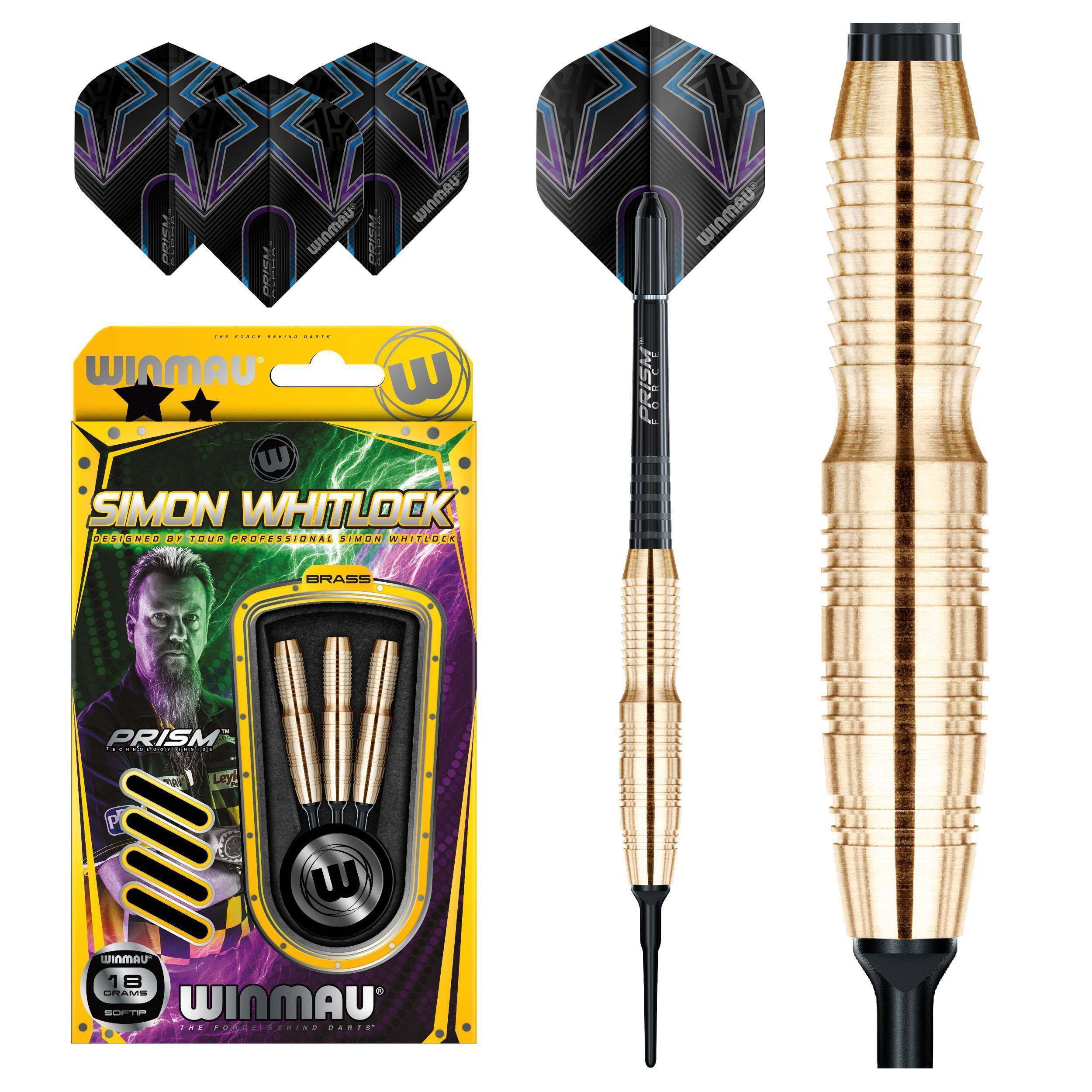Winmau-Simon-Whitlock-Brass-Softdart-Collage Winmau - Simon Whitlock - Brass - Softdart