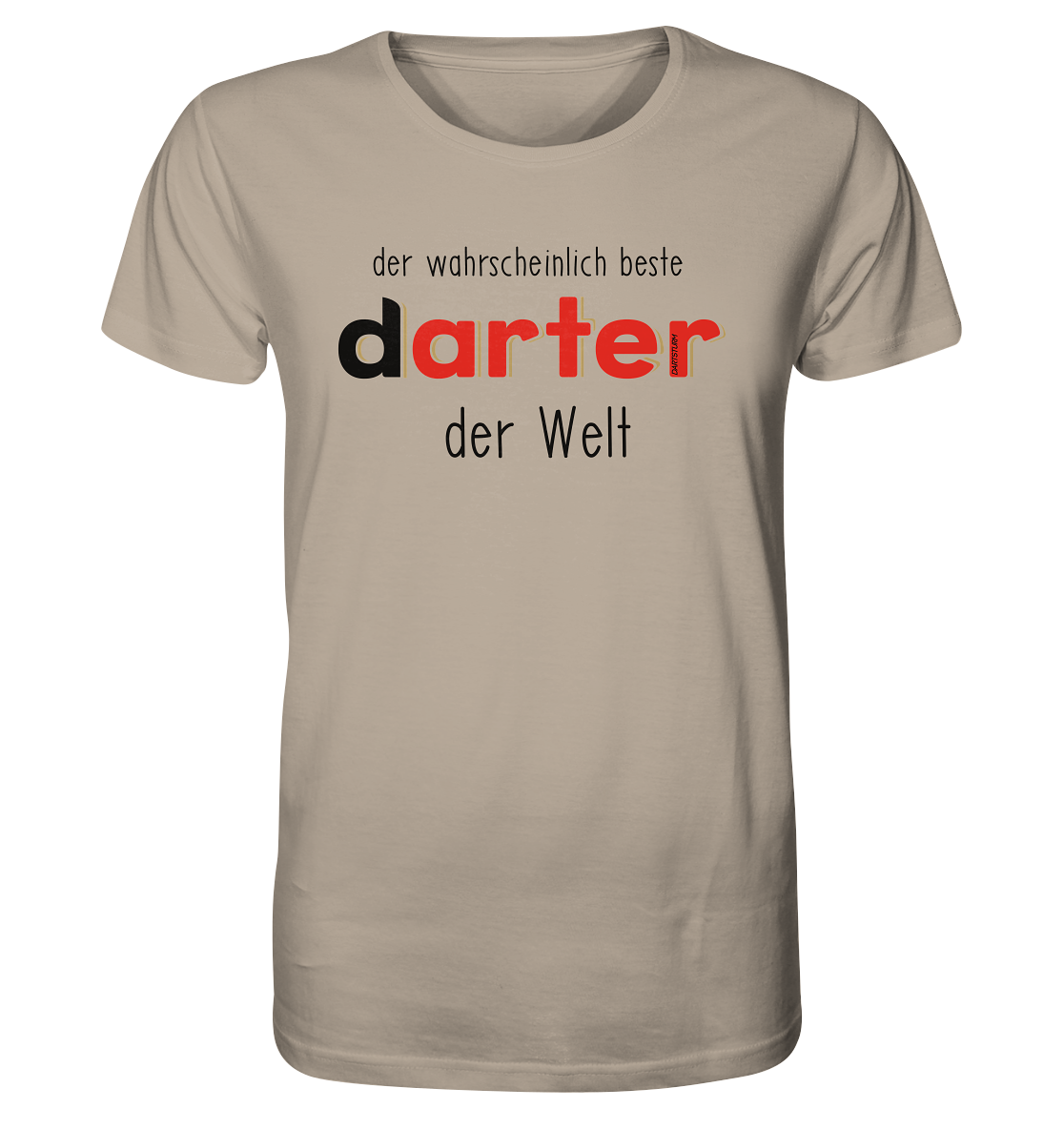 DartSturm - Der wahrscheinlich beste darter der Welt Schwarz - Organic Shirt