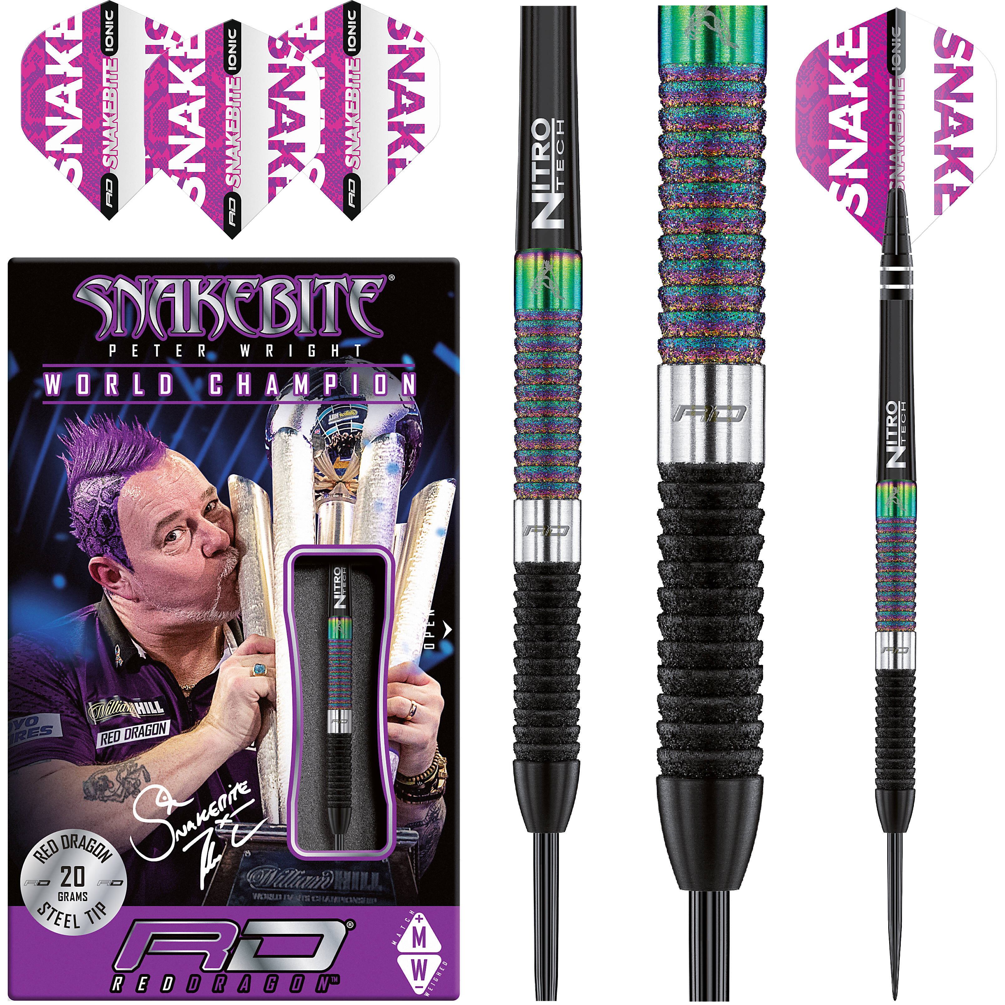 Red-Dragon-Peter-Wright-World-Champion-Diamond-Steeldart-Collage Red Dragon - Peter Wright World Champion Diamond - Steeldart