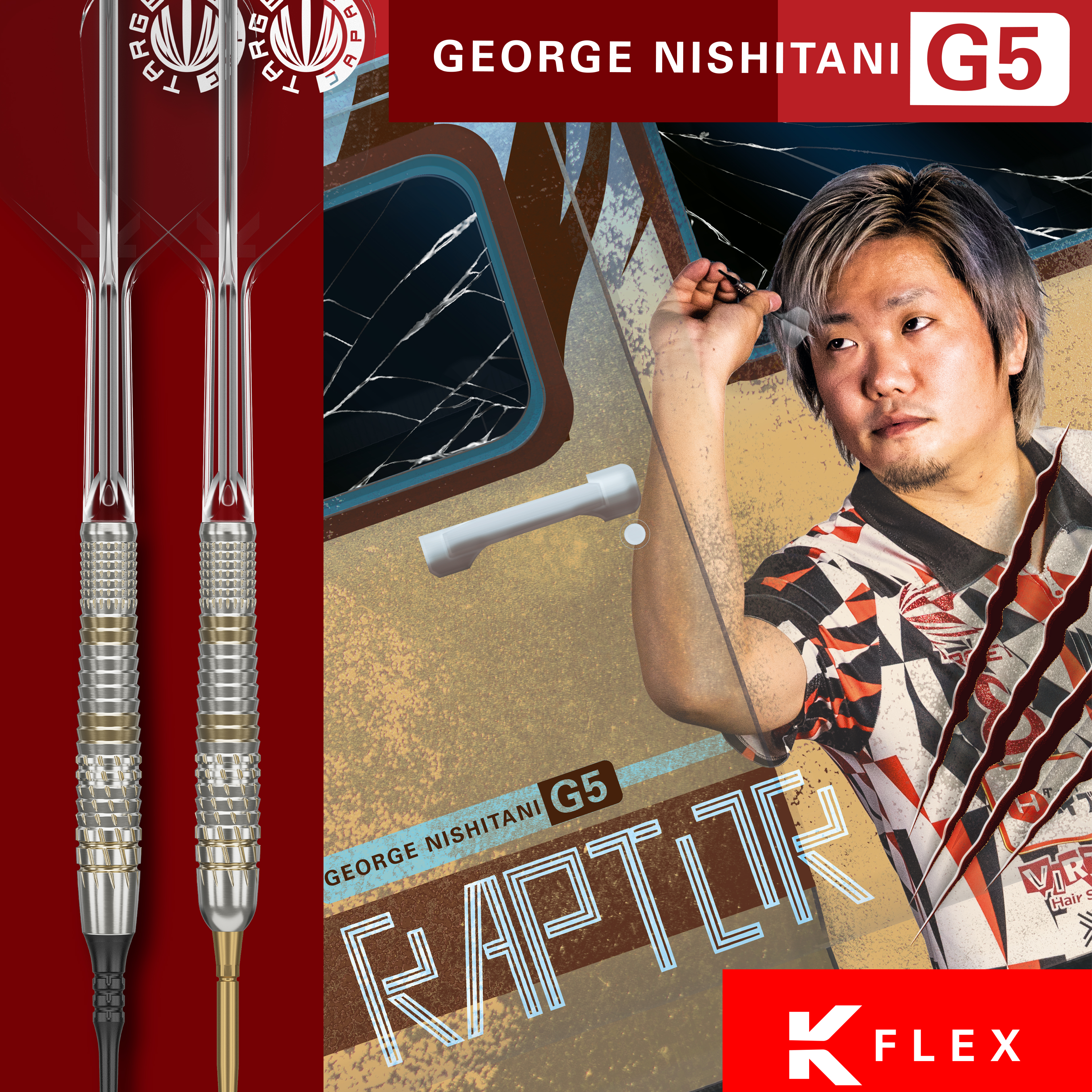 Target Japan - Swiss Point - George Nishitani GEN 5 - Steeldart Target Japan - Swiss Point - George Nishitani GEN 5 - Steeldart