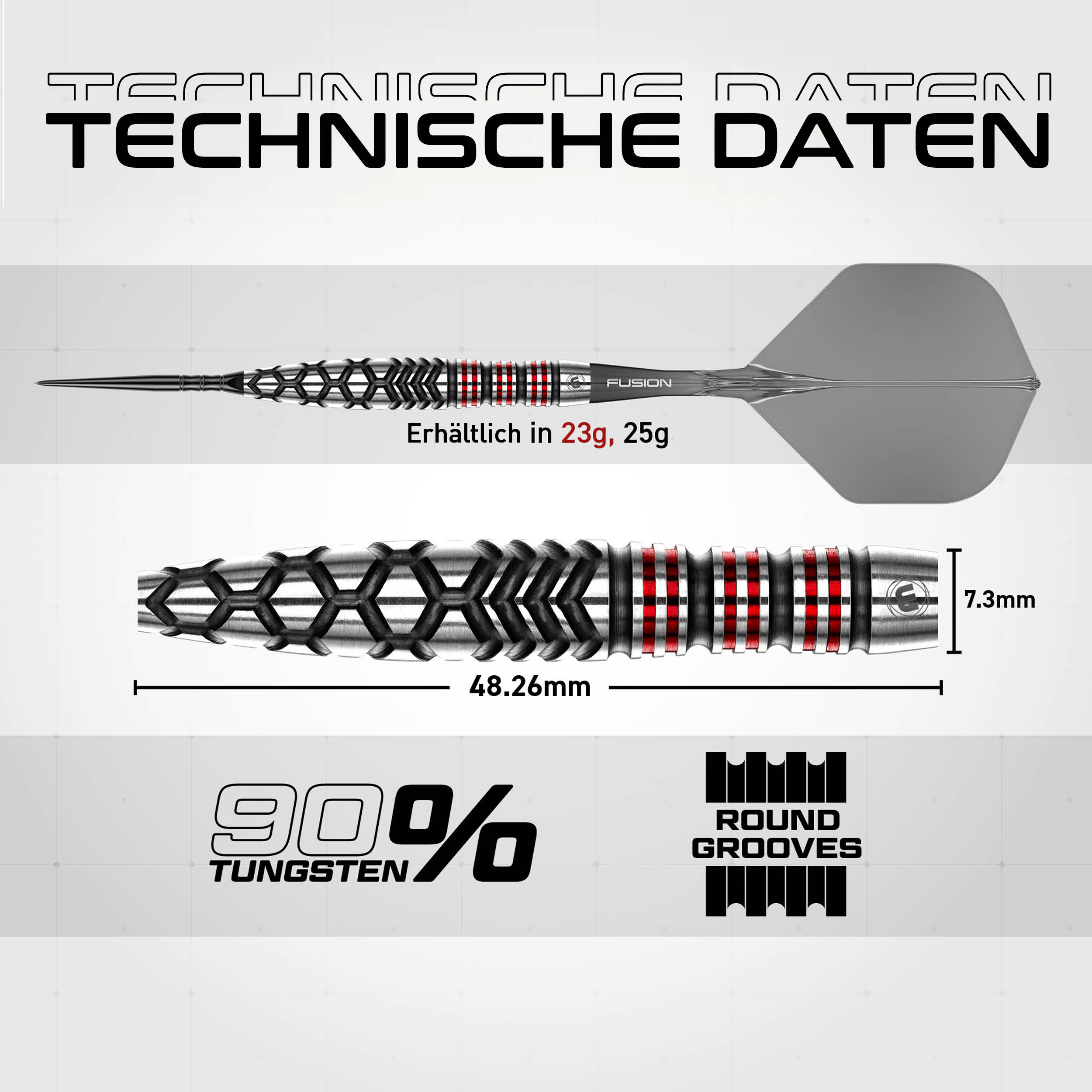 Winmau - Switch Point - Fornax Torpedo - Steeldart