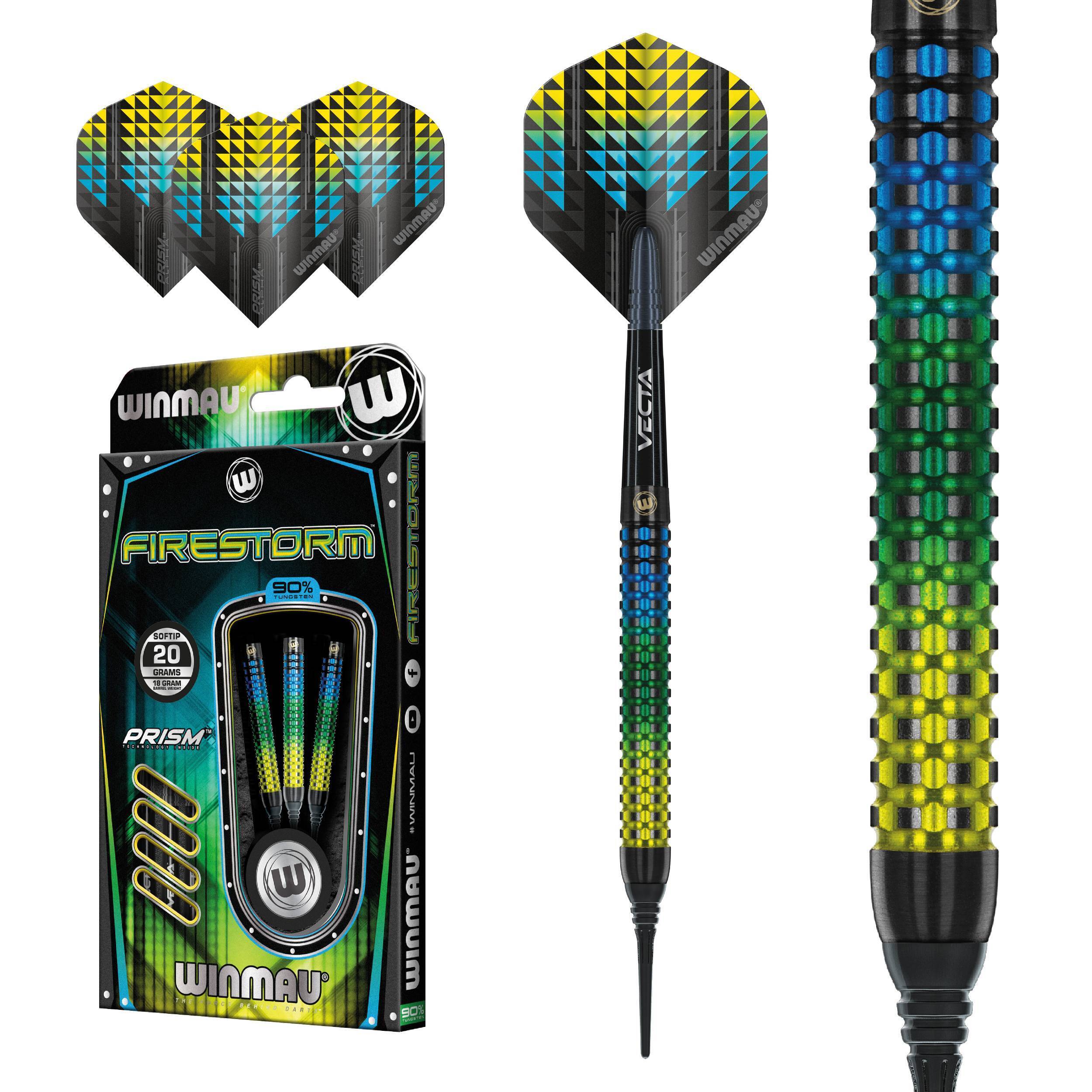 Winmau-Firestorm-Softdart-Collage Winmau - Firestorm - Softdart