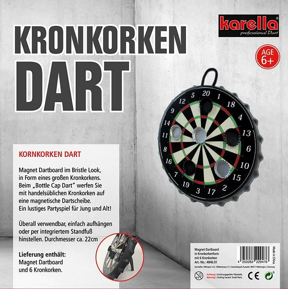 Karella-Kronkorken-Darts-Verpackung Karella - Kronkorken Darts