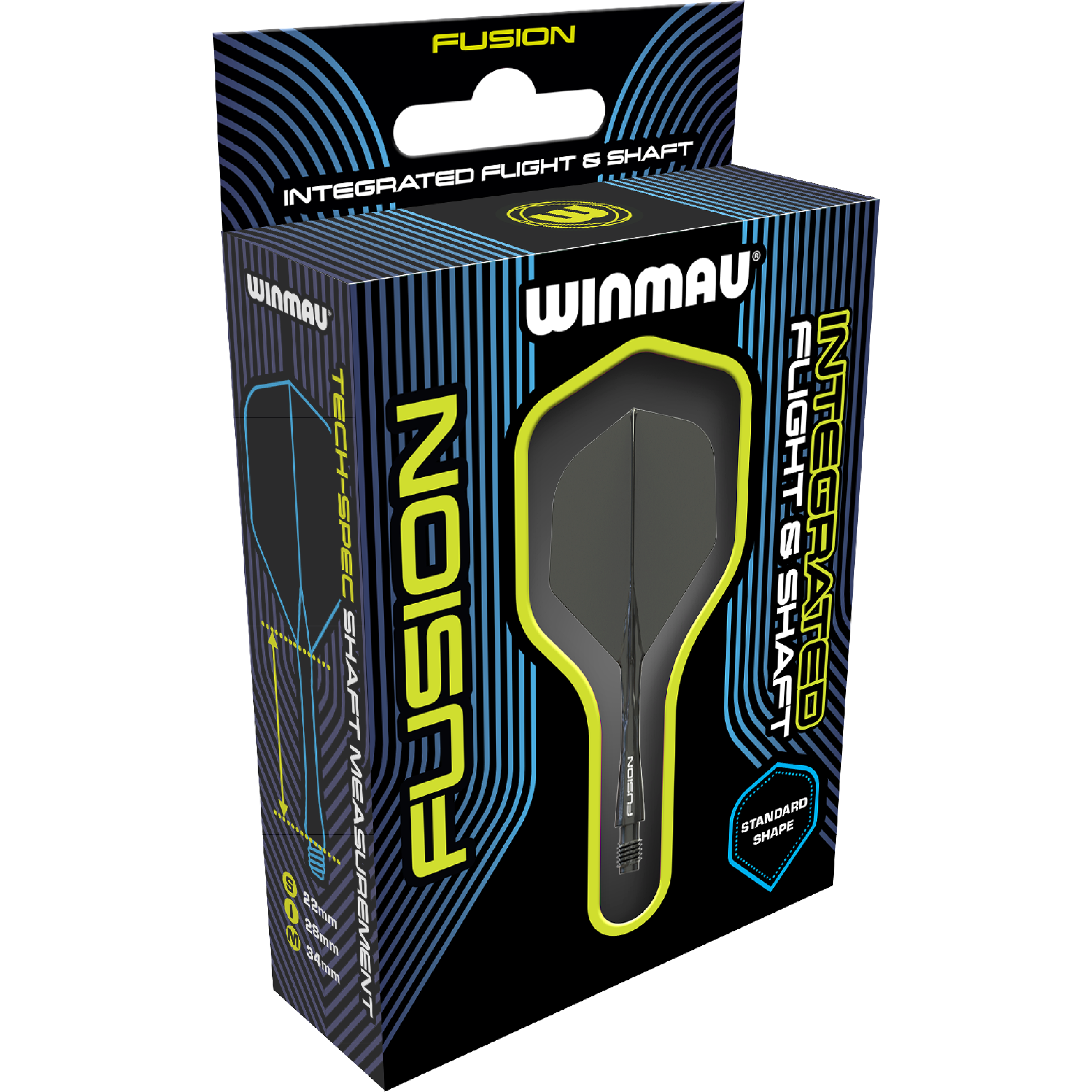 Winmau - Fusion Flightsystem Schwarz - No2