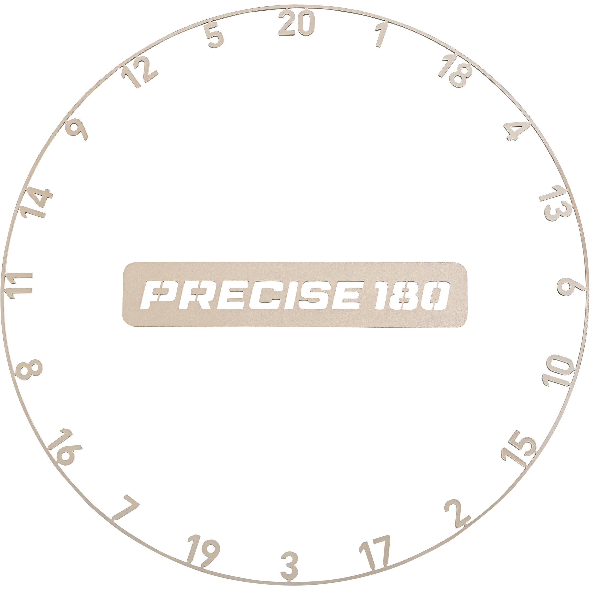 Precise180 - One Piece Lasercut Zahlenring