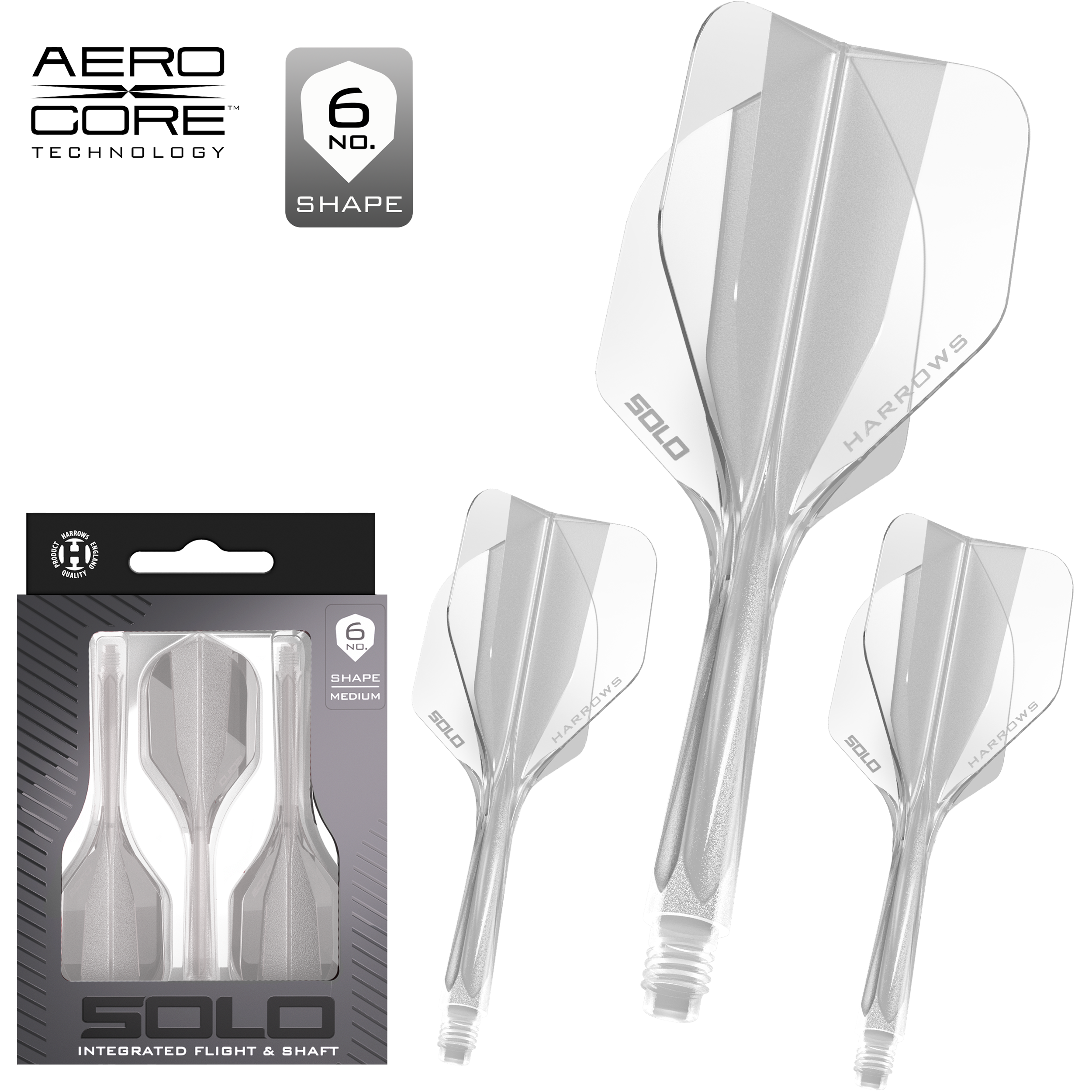 Harrows - Solo Flightsystem Transparent - No6 Harrows - Solo Flightsystem Transparent - No6