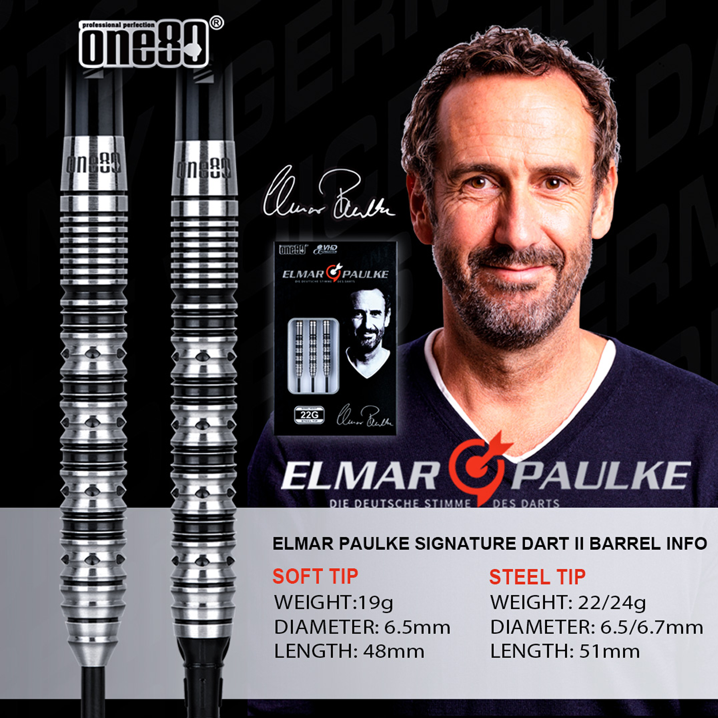 One80 - Elmar Paulke V2 - Steeldart One80 - Elmar Paulke V2 - Steeldart