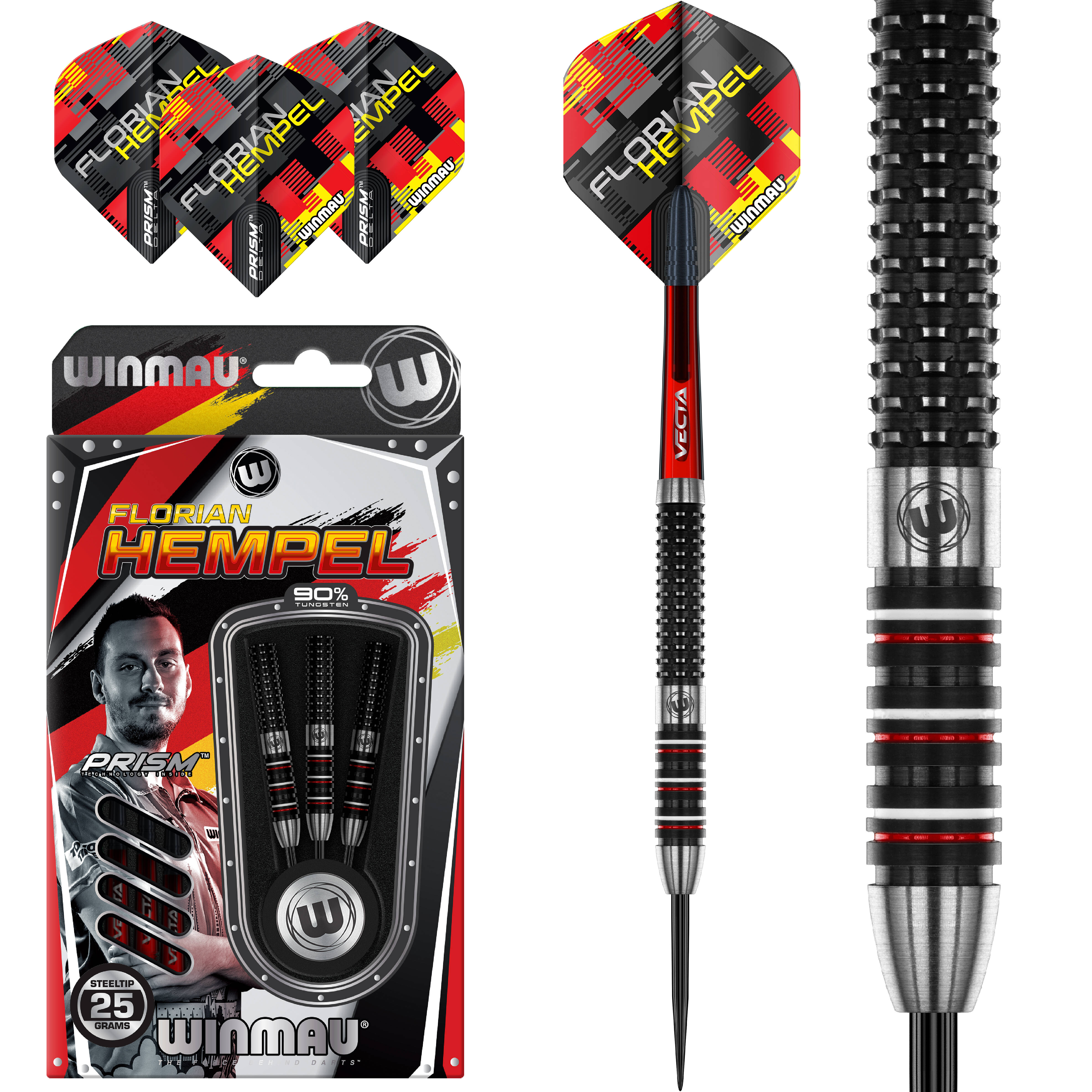 Winmau-Florian-Hempel-Steeldart-Collage Winmau - Florian Hempel - Steeldart