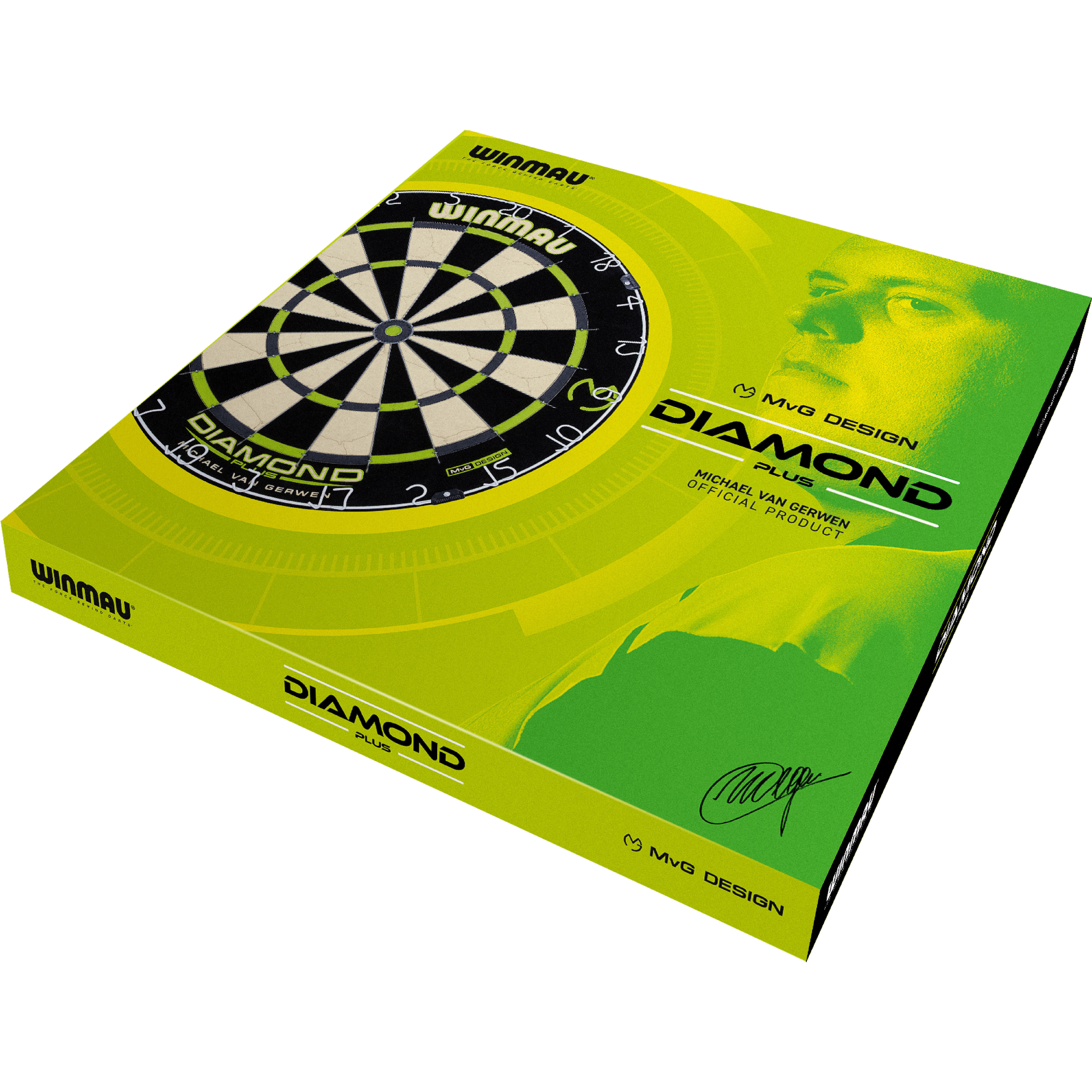 Winmau-MvG-Diamond-Plus-Dartboard-Verpackung Winmau - MvG Diamond Plus Dartboard