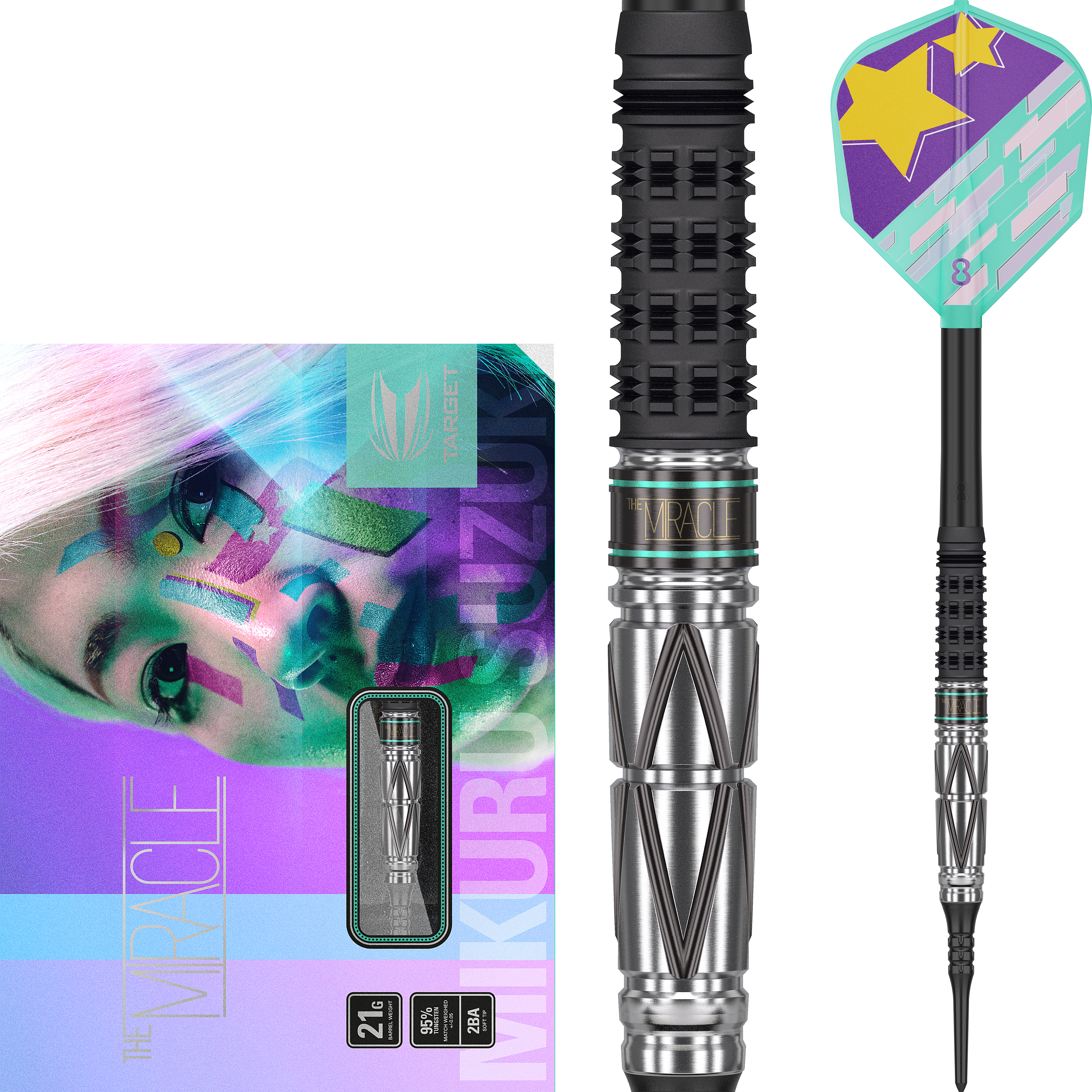 Mikuru-Suzuki-The-Miracle-G4-95-Softdart-Collage Target Japan - Mikuru Suzuki GEN 4 - Softdart