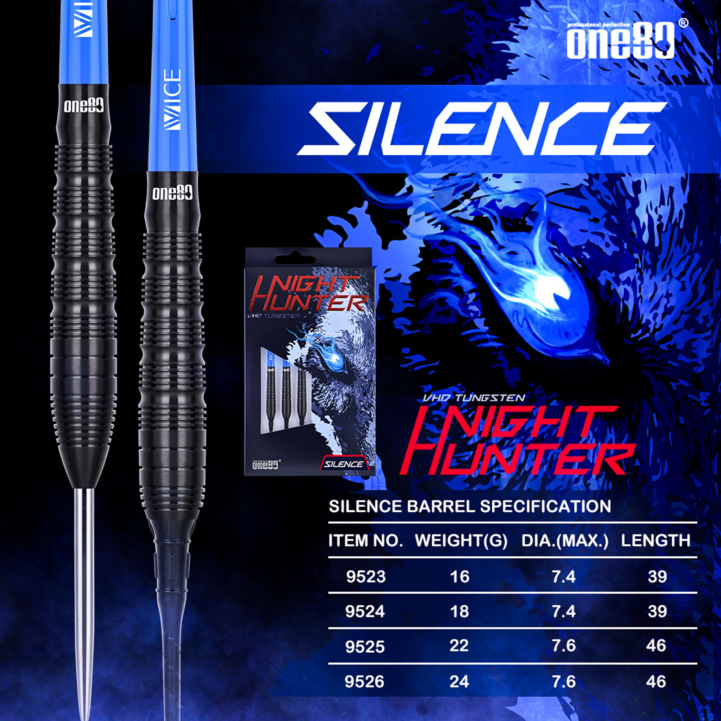 One80 - Night Hunter Silence - Steeldart
