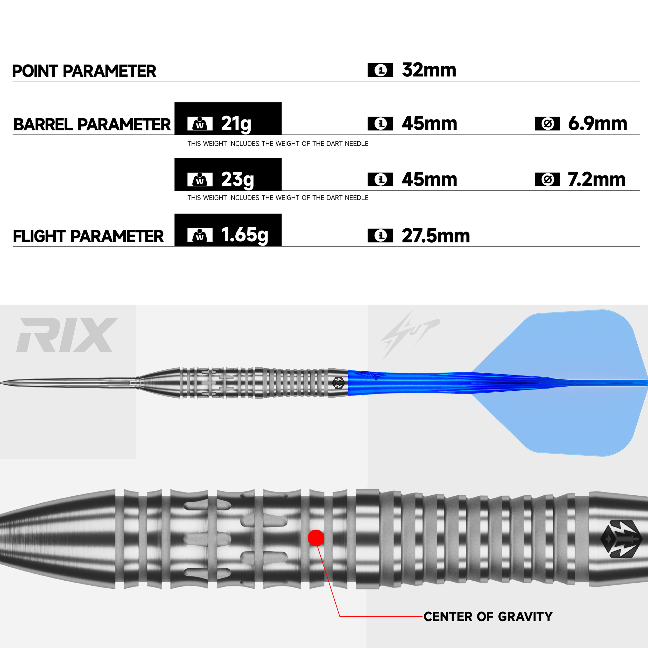 Caliburn - EZ-EVO Rix R2 - Steeldart Caliburn - EZ-EVO Rix R2 - Steeldart