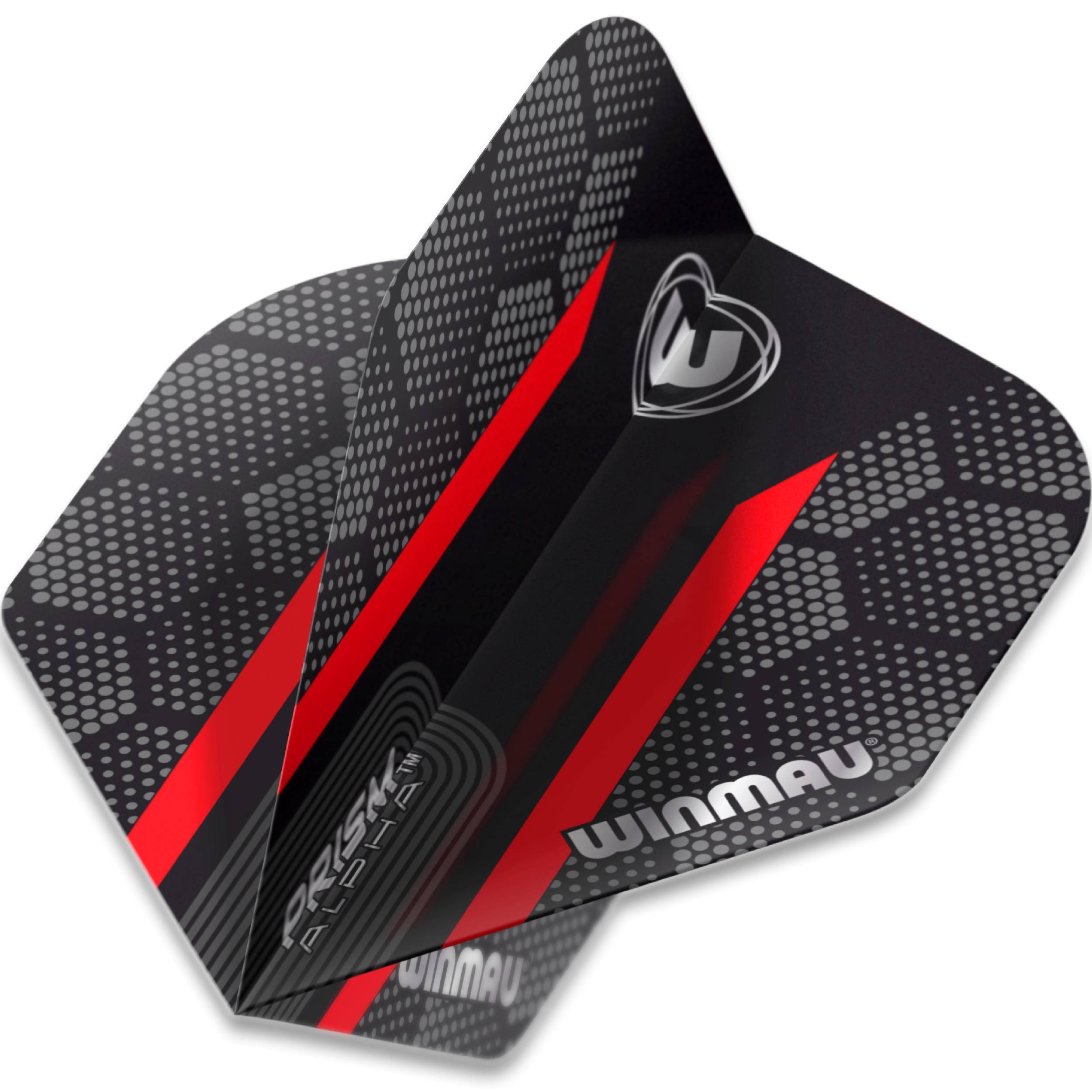 Winmau-Prism-Alpha-Hexagon-Flight-Standard-Rot-Dynamisch Winmau - Prism Alpha Hexagon Flight - Standard