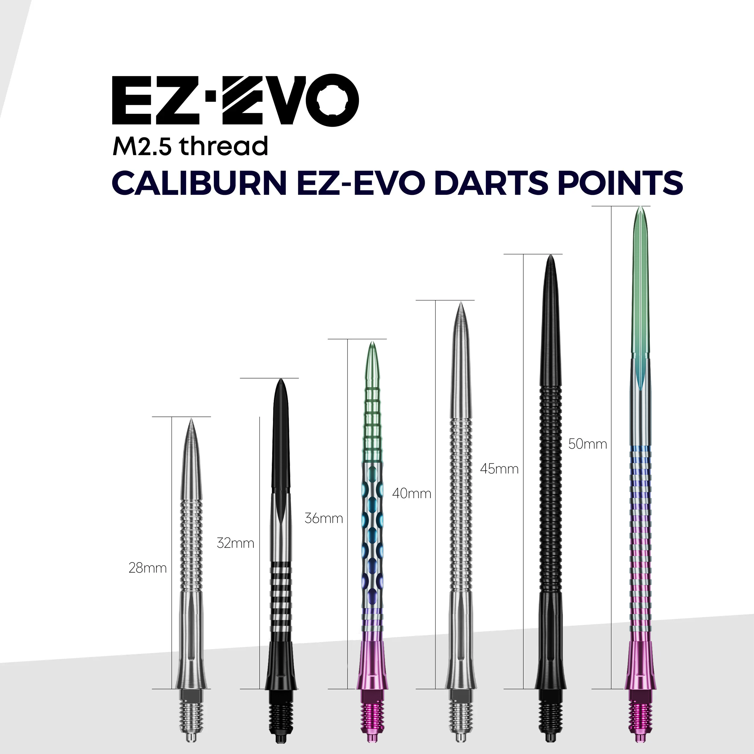 Caliburn - EZ-EVO Dual Grid Dots - Schwarz