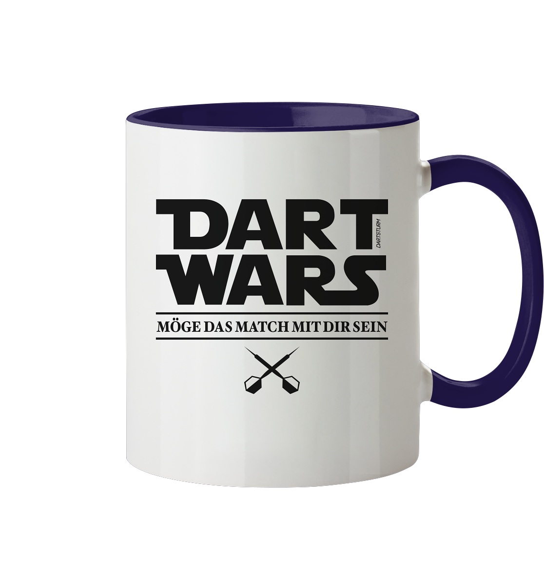 DartSturm - Dart Wars Schwarz - Tasse zweifarbig DartSturm - Dart Wars Schwarz - Tasse zweifarbig