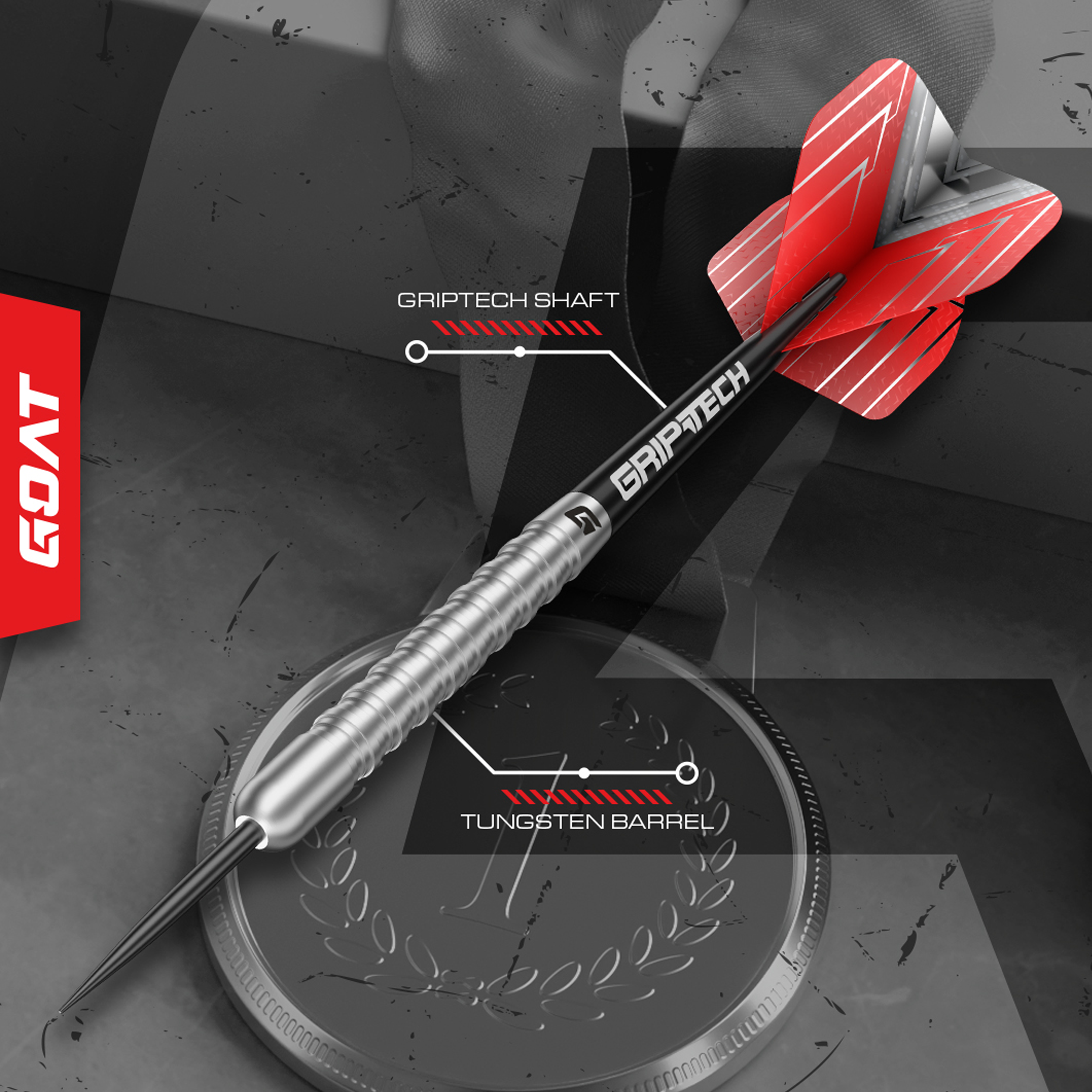 GOAT - Podium Silver 80% - Steeldart