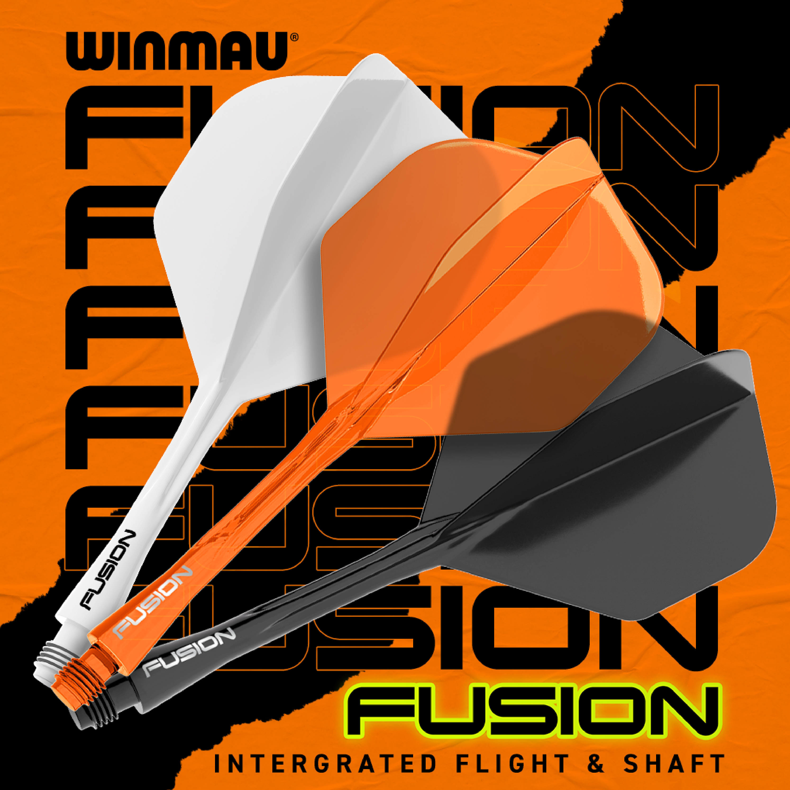 Winmau - Fusion Flightsystem Orange - No2 Winmau - Fusion Flightsystem Orange - No2