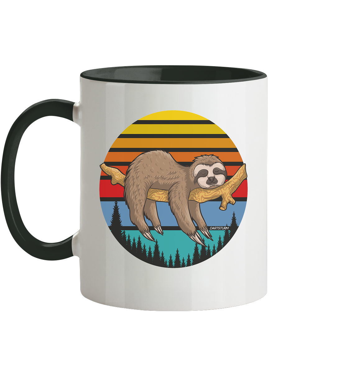 DartSturm - Lazy Sloth - Tasse zweifarbig