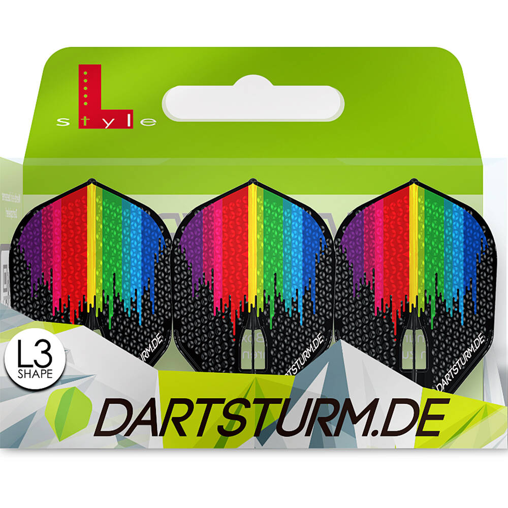 L-Style-Champagne-Flight-Pro-Paint-Dimple-Shape-Schwarz-Verpackung L-Style - Champagne Flight Pro - Paint - Dimple Shape