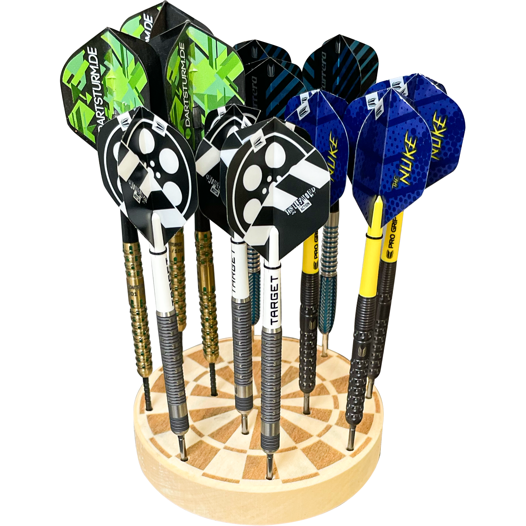 DartSturm - Puckdartständer - Dartscheibe - 12-Fach DartSturm - Puckdartständer - Dartscheibe - 12-Fach