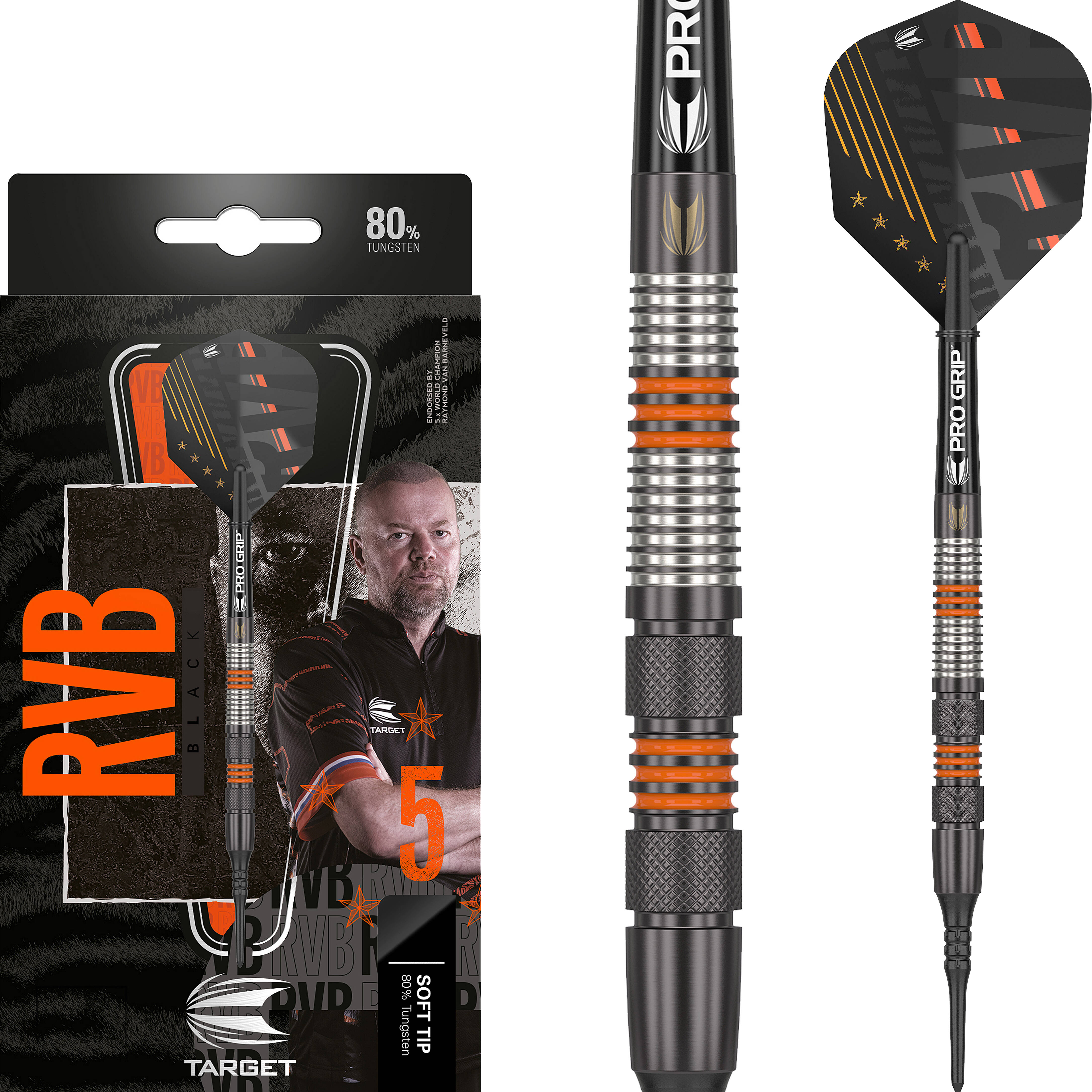 Target-Raymond-van-Barneveld-Black-80-Softdart-Collage Target - Raymond van Barneveld Black 80% - Softdart