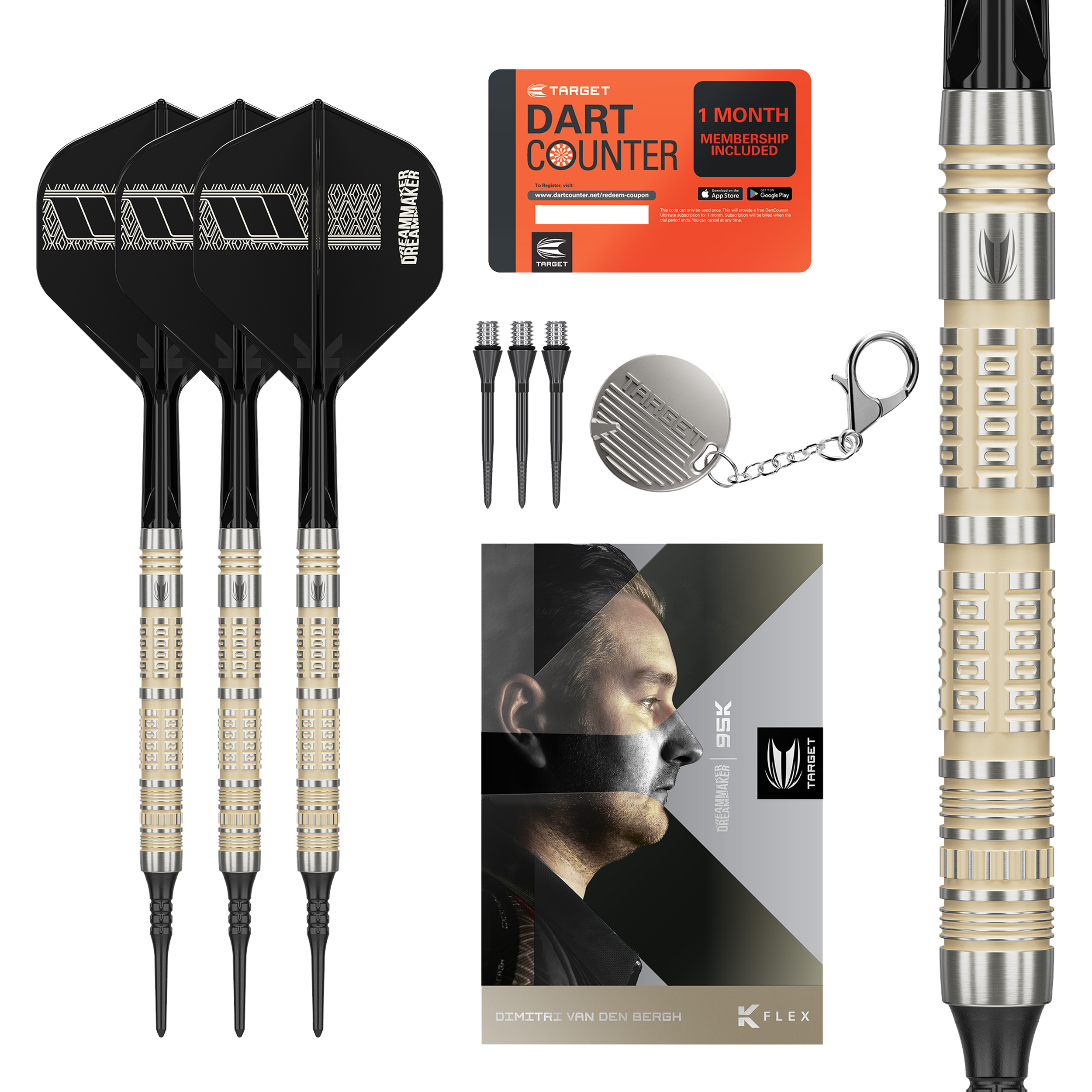 Target - 95K - Dimitri van den Bergh - Softdart Target - 95K - Dimitri van den Bergh - Softdart