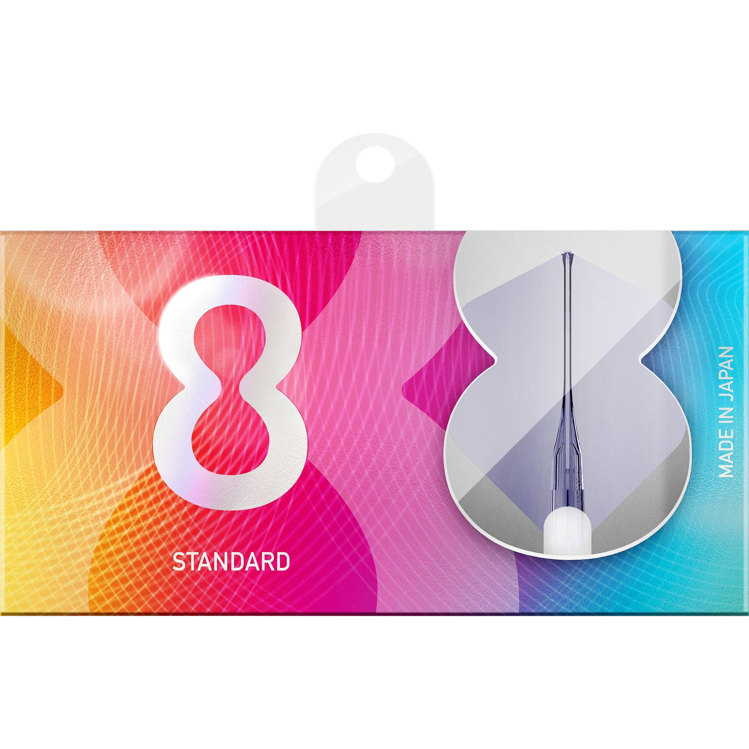 8-Flight-Tinted-Dartflight-Standard-Schwarz-Verpackung 8 Flight - Tinted Dartflight - Standard