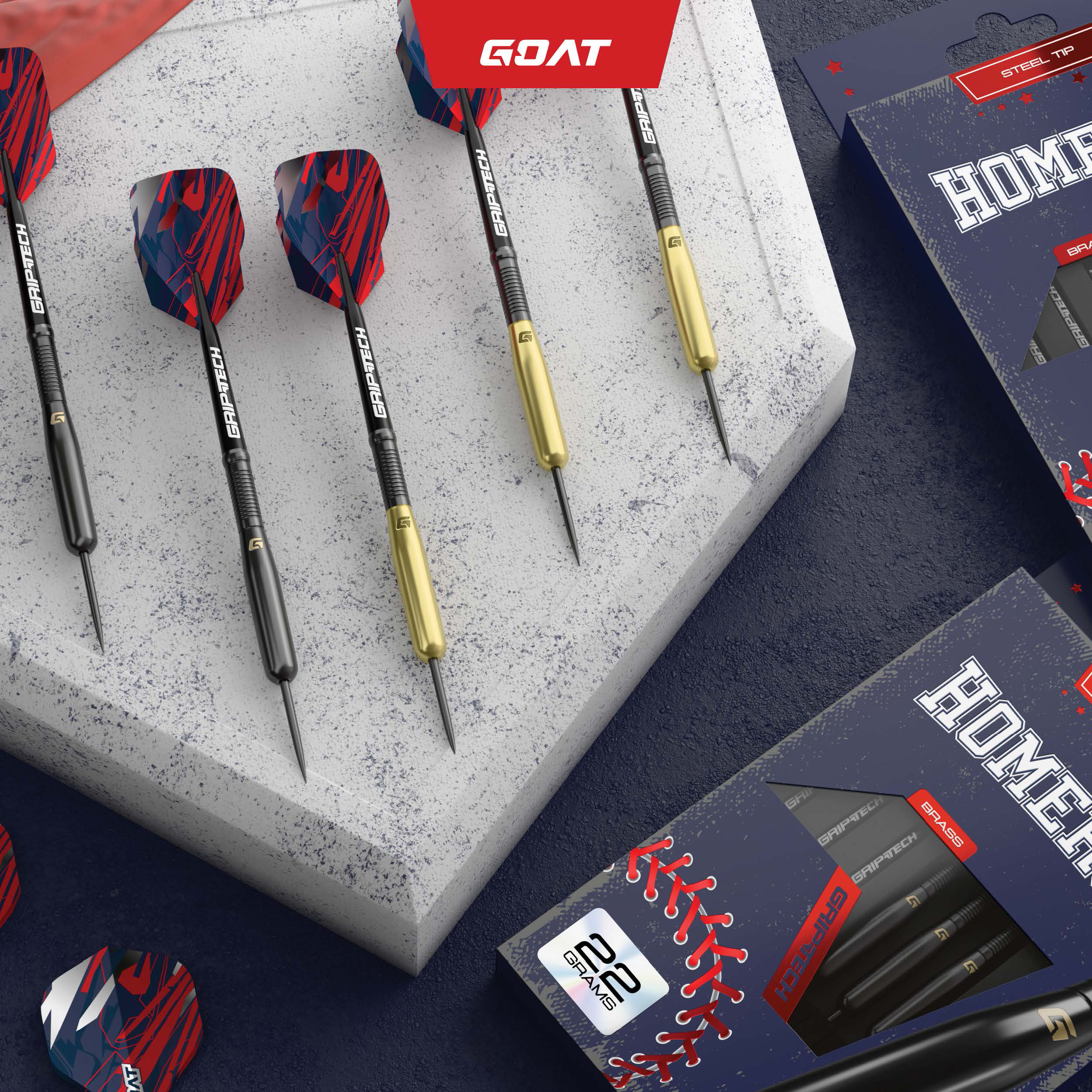 GOAT - Homerun Brass - Steeldart GOAT - Homerun Brass - Steeldart