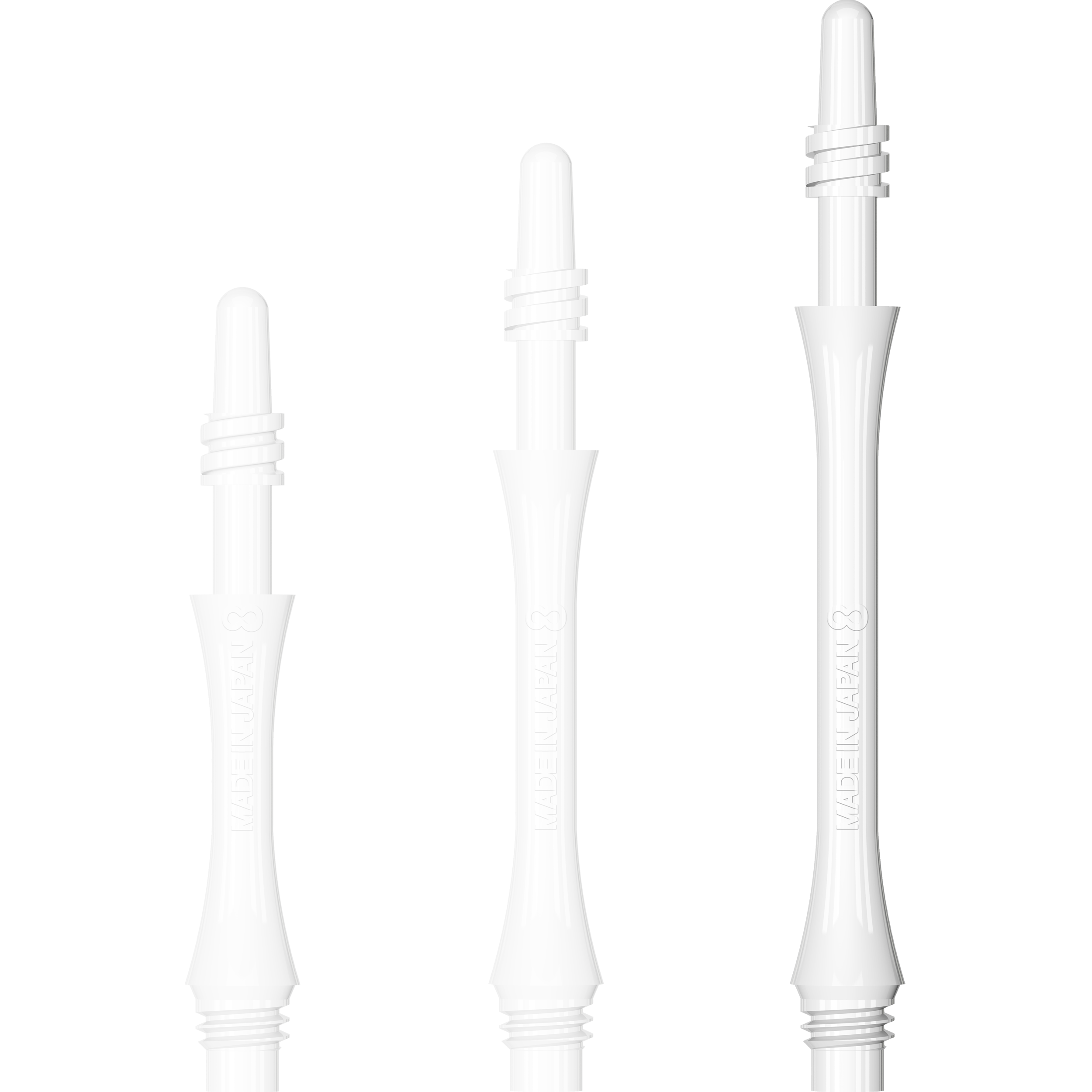 8 Flight - Slim Spin Shaft - Weiß 8 Flight - Slim Spin Shaft - Weiß