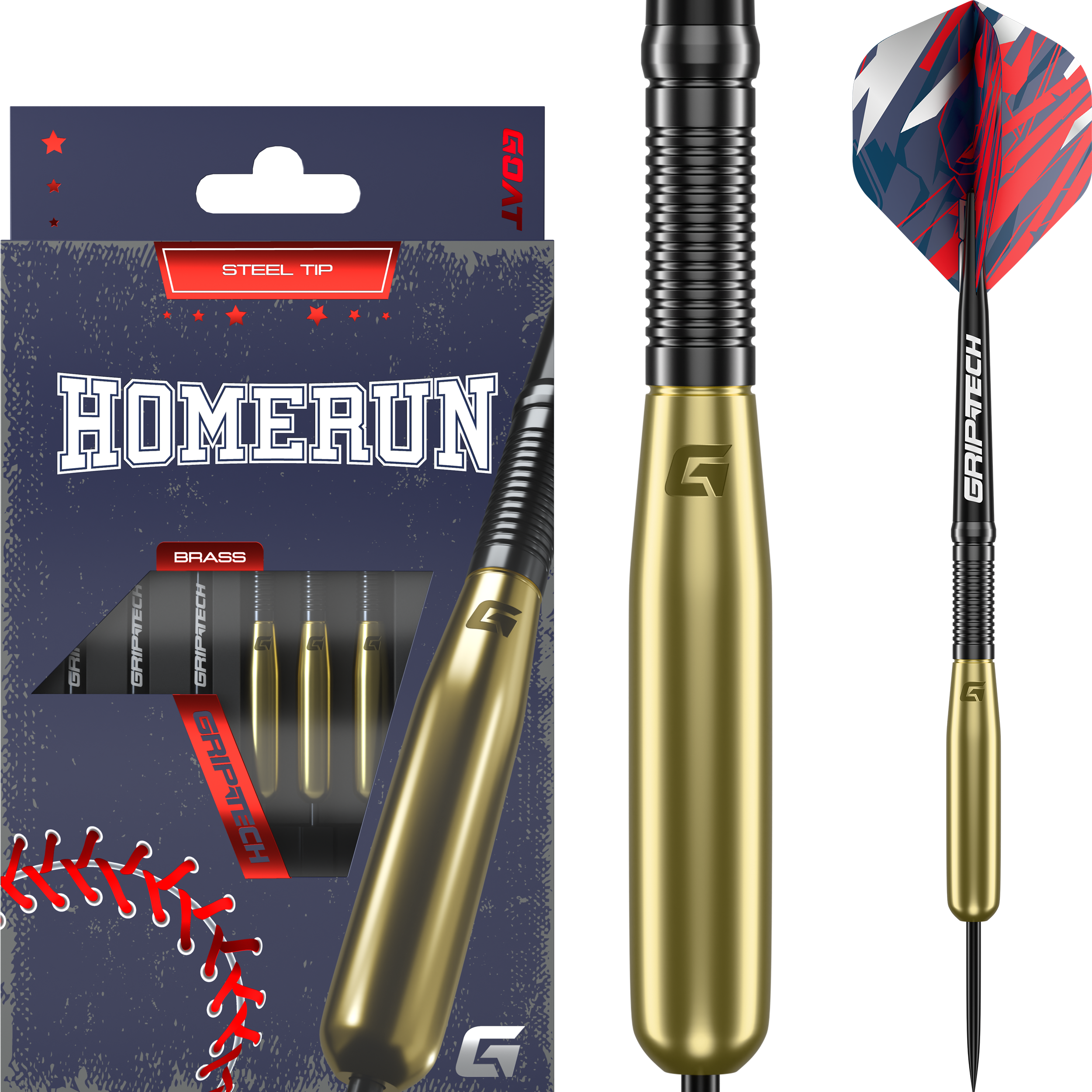 GOAT - Homerun Brass - Steeldart GOAT - Homerun Brass - Steeldart