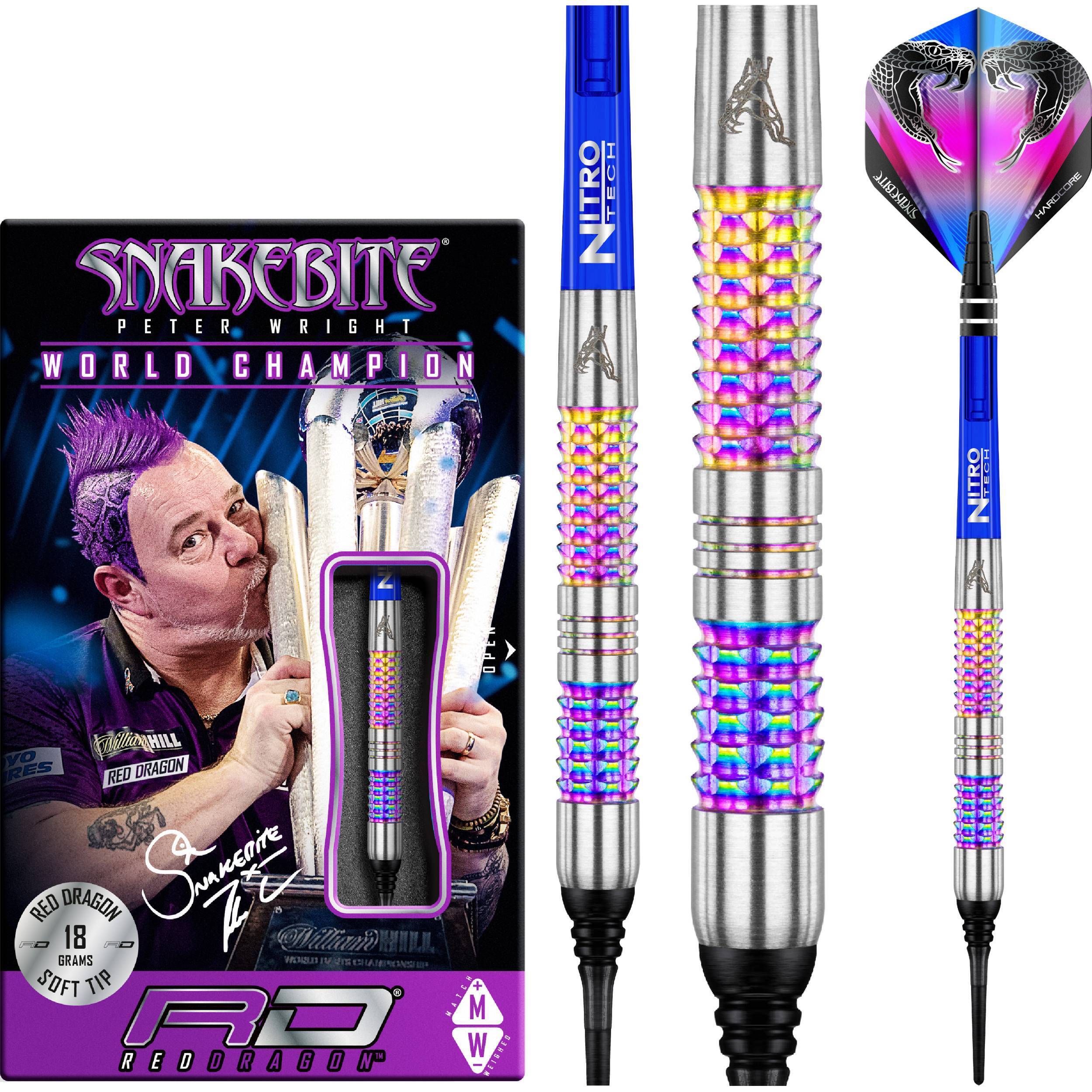 Red-Dragon-Peter-Wright-Mamba-Rainbow-Softdart-Collage Red Dragon - Peter Wright - Mamba Rainbow - Softdart