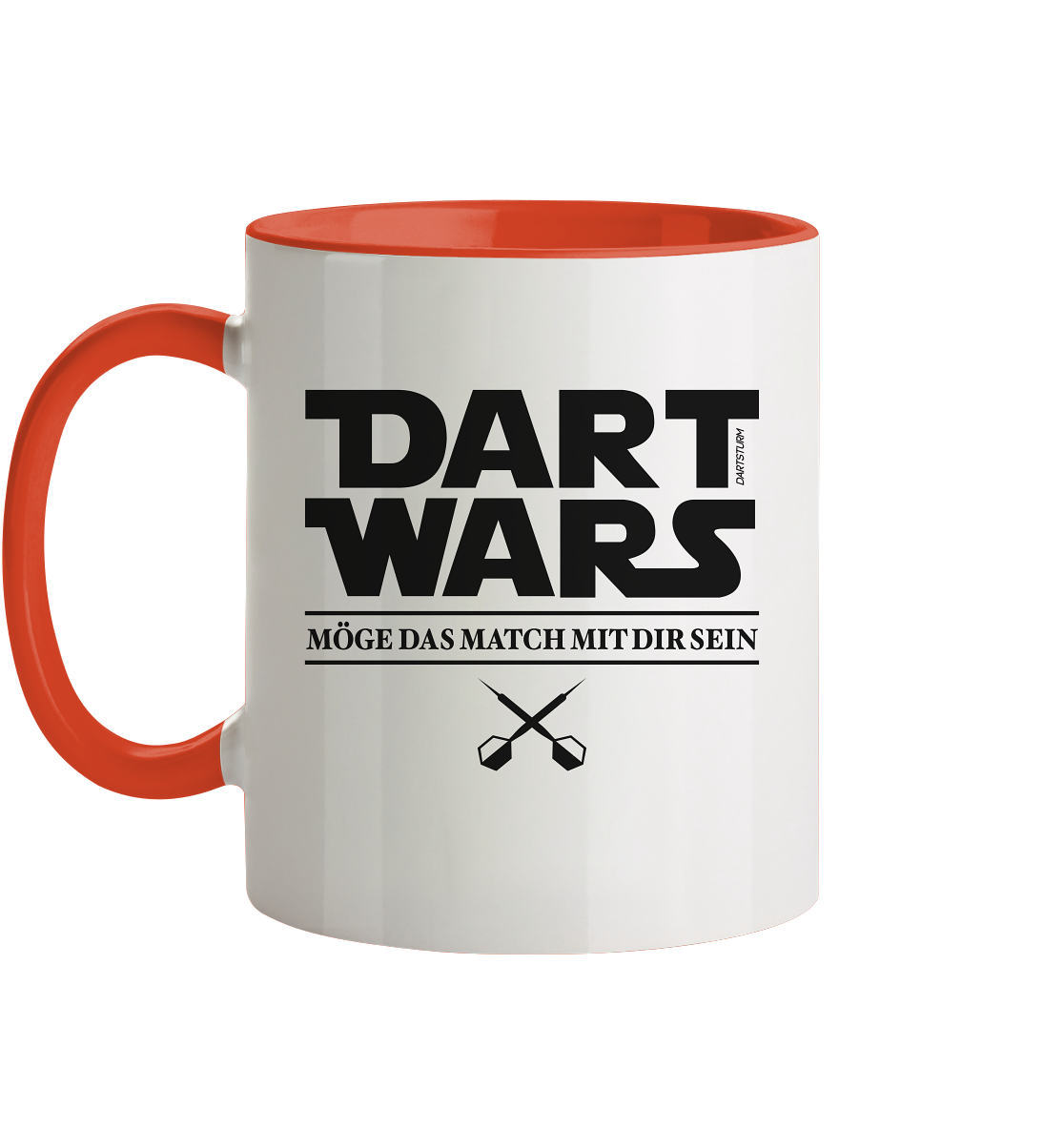 DartSturm - Dart Wars Schwarz - Tasse zweifarbig