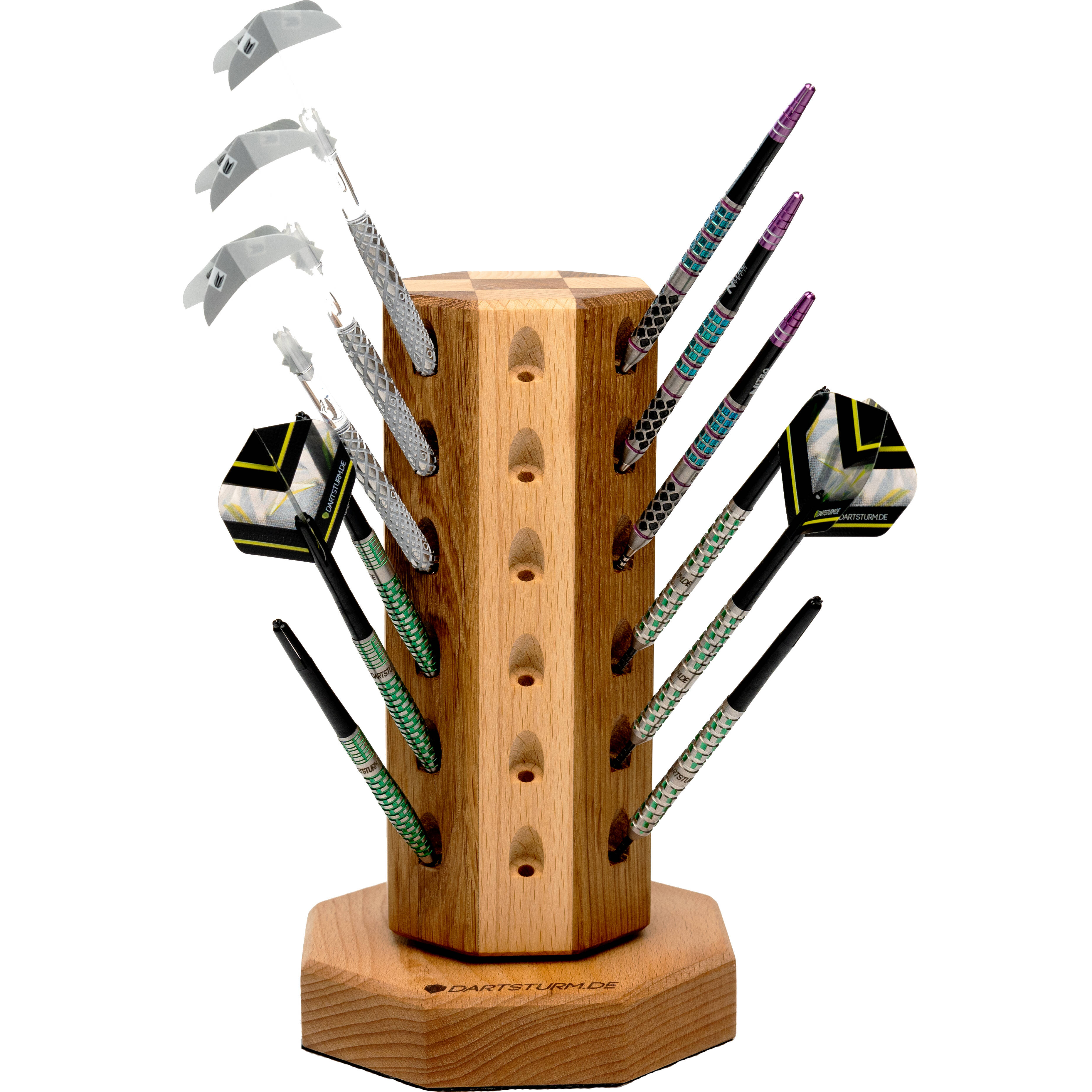 DartSturm-de-Tower-Dartstander-16-Fach-Mit-Darts DartSturm - Tower Dartständer