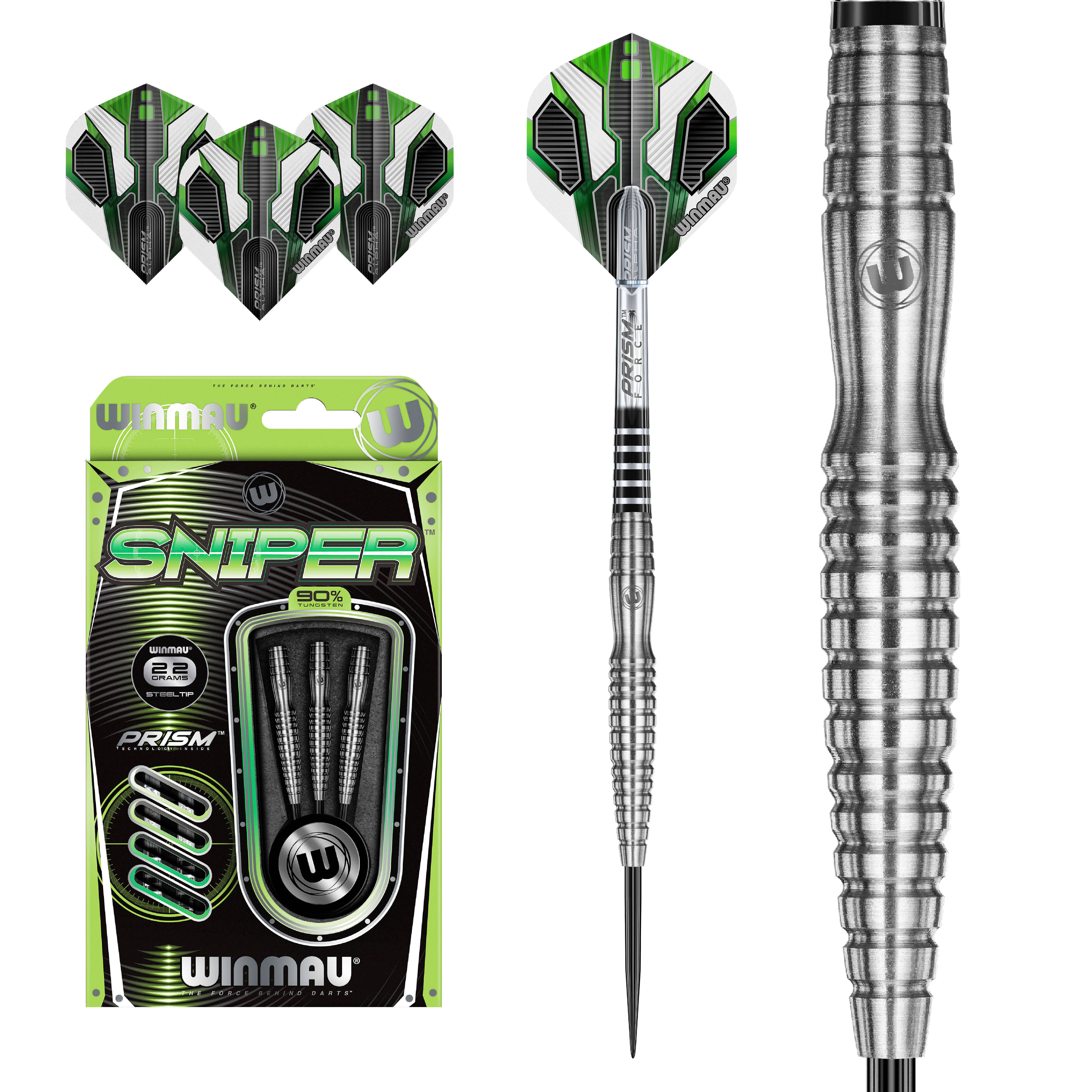 Winmau-Sniper-Typ-B-Steeldart-Collage Winmau - Sniper Typ B - Steeldart