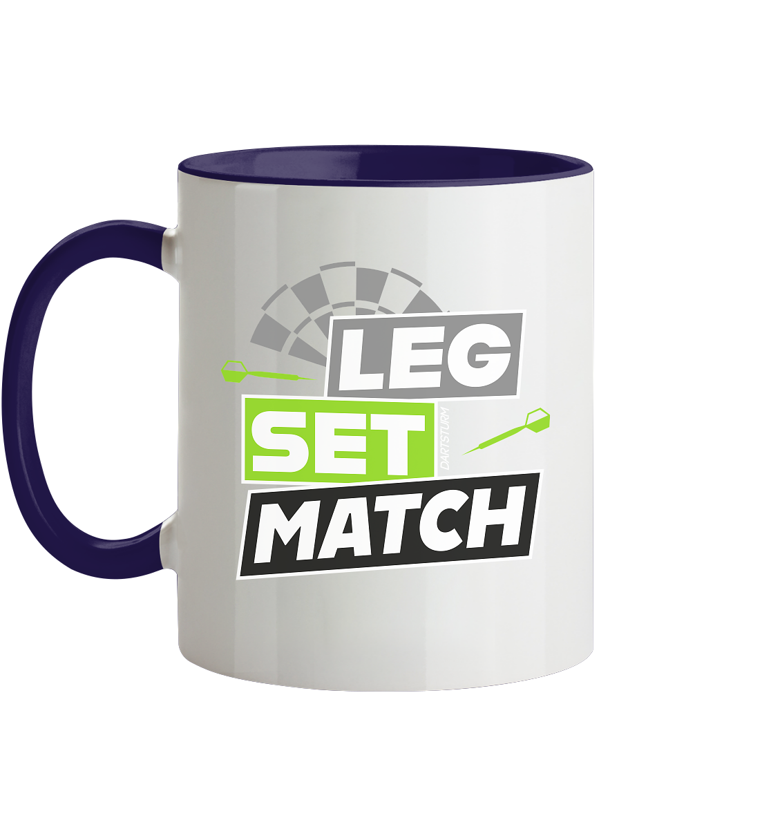 DartSturm - Leg Set Match - Tasse zweifarbig DartSturm - Leg Set Match - Tasse zweifarbig