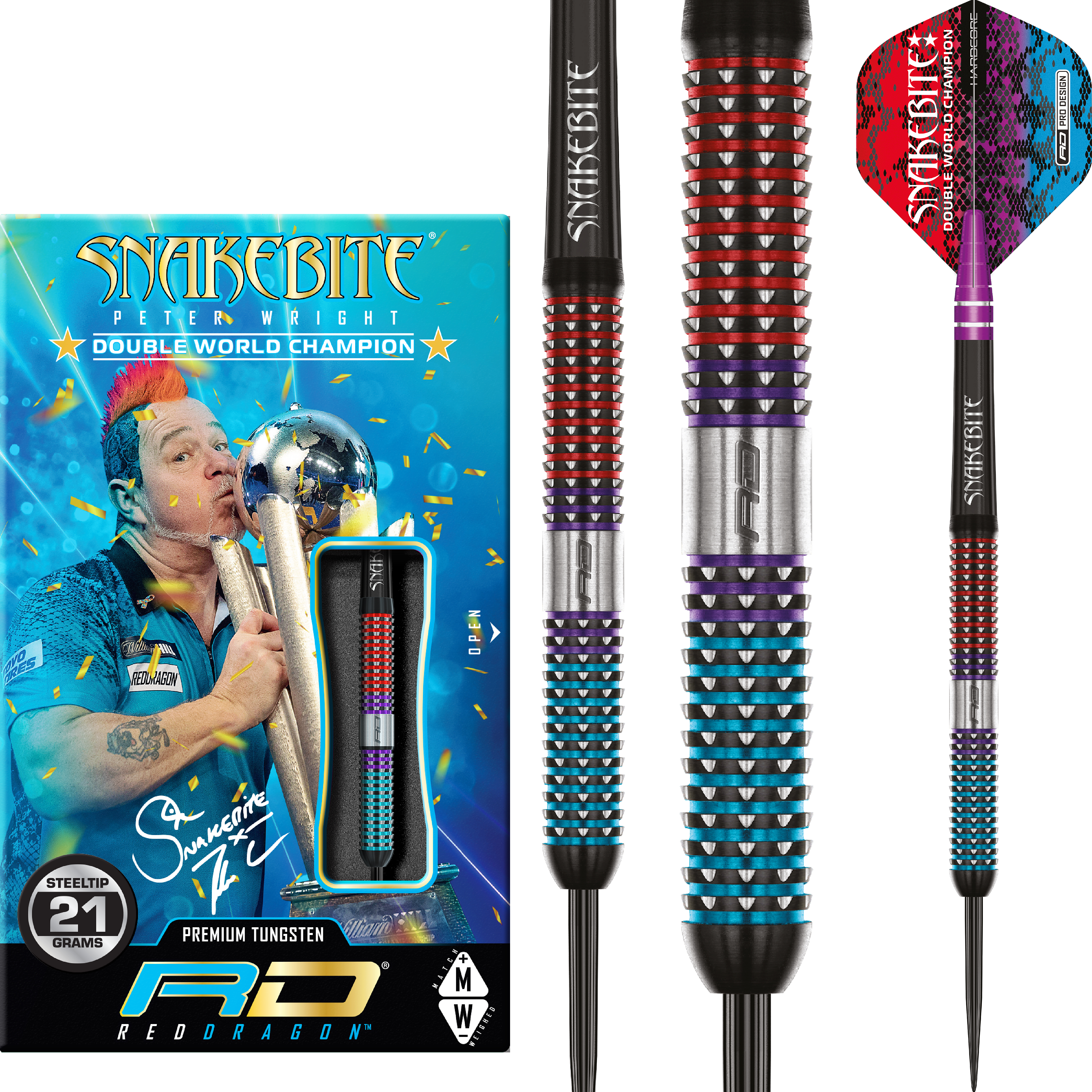 Red-Dragon-Peter-Wright-Spirit-Steeldart-Collage Red Dragon - Peter Wright Spirit - Steeldart
