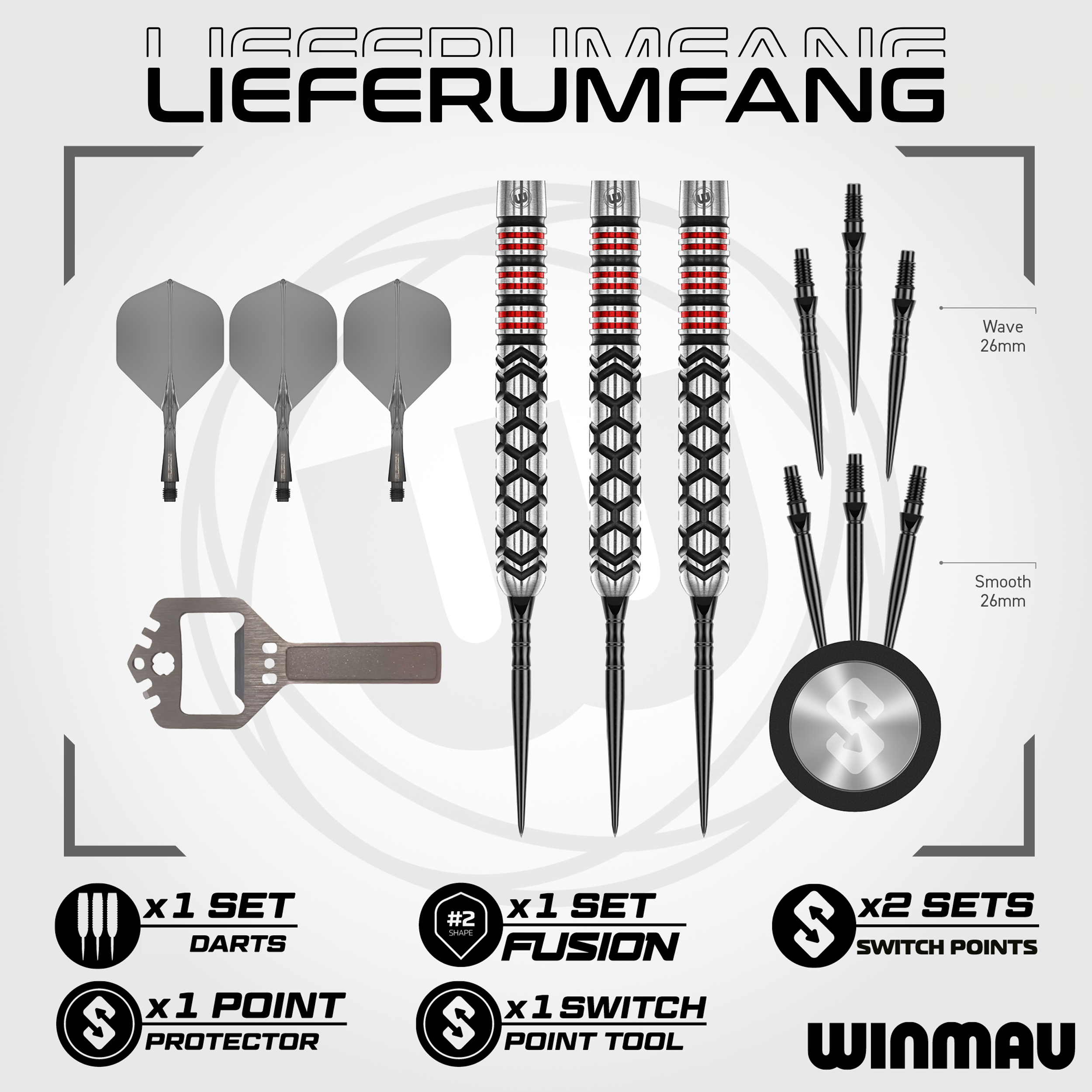 Winmau - Switch Point - Fornax Parallel - Steeldart