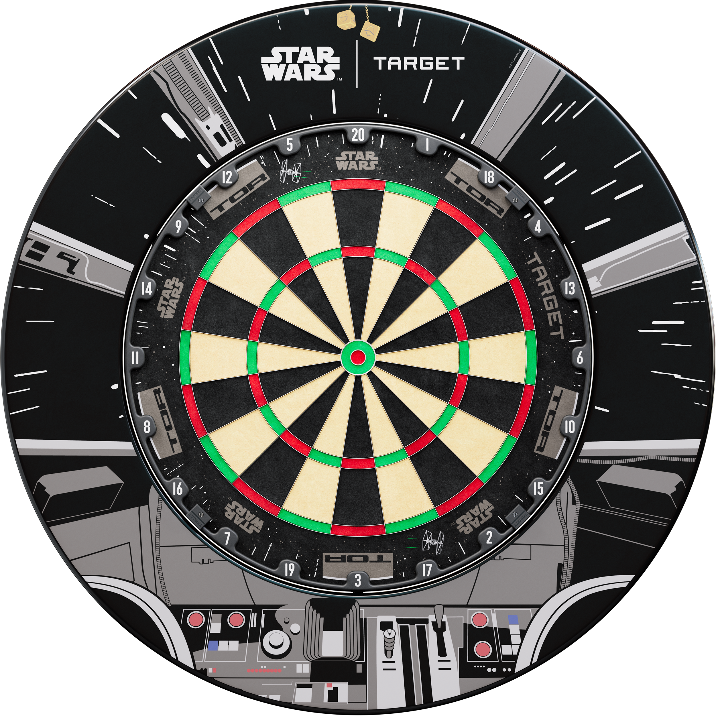 Target - Star Wars Millennium Falcon Dartboard Surround - Bundle Target - Star Wars Millennium Falcon Dartboard Surround - Bundle