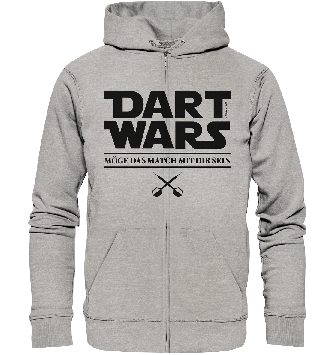 DartSturm - Dart Wars Schwarz - Organic Zipper