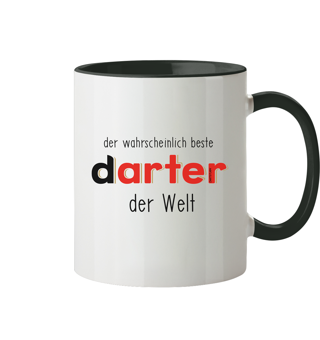 DartSturm - Der wahrscheinlich beste darter der Welt Schwarz - Tasse zweifarbig DartSturm - Der wahrscheinlich beste darter der Welt Schwarz - Tasse zweifarbig