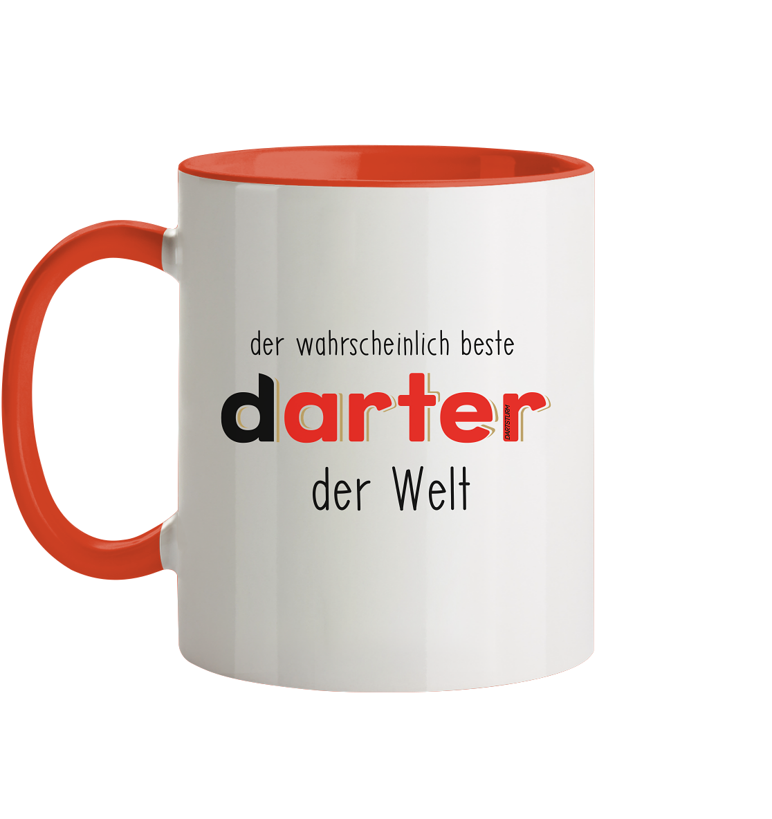 DartSturm - Der wahrscheinlich beste darter der Welt Schwarz - Tasse zweifarbig