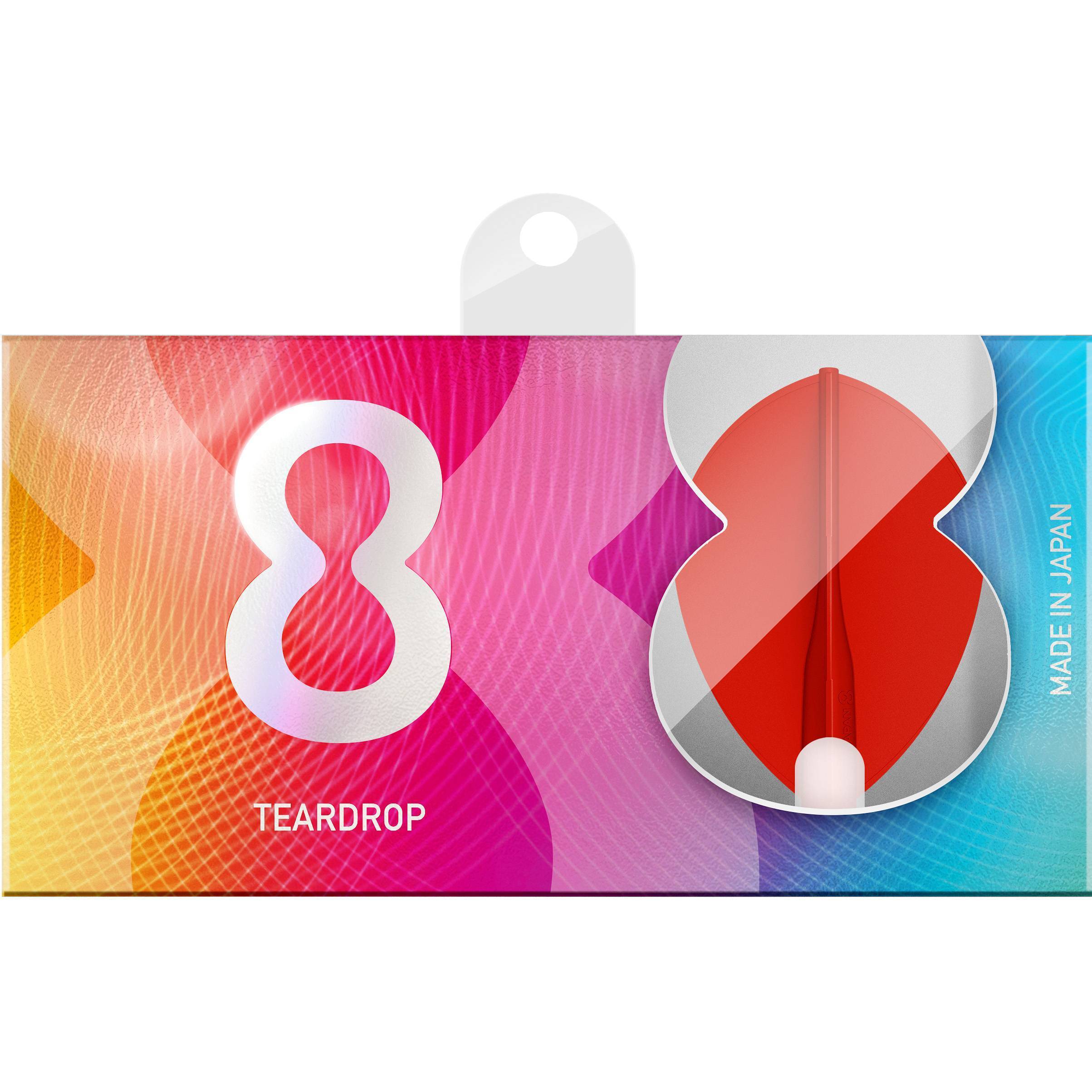 8-Flight-Dartflight-Teardrop-Rot-Verpackung 8 Flight - Dartflight - Teardrop