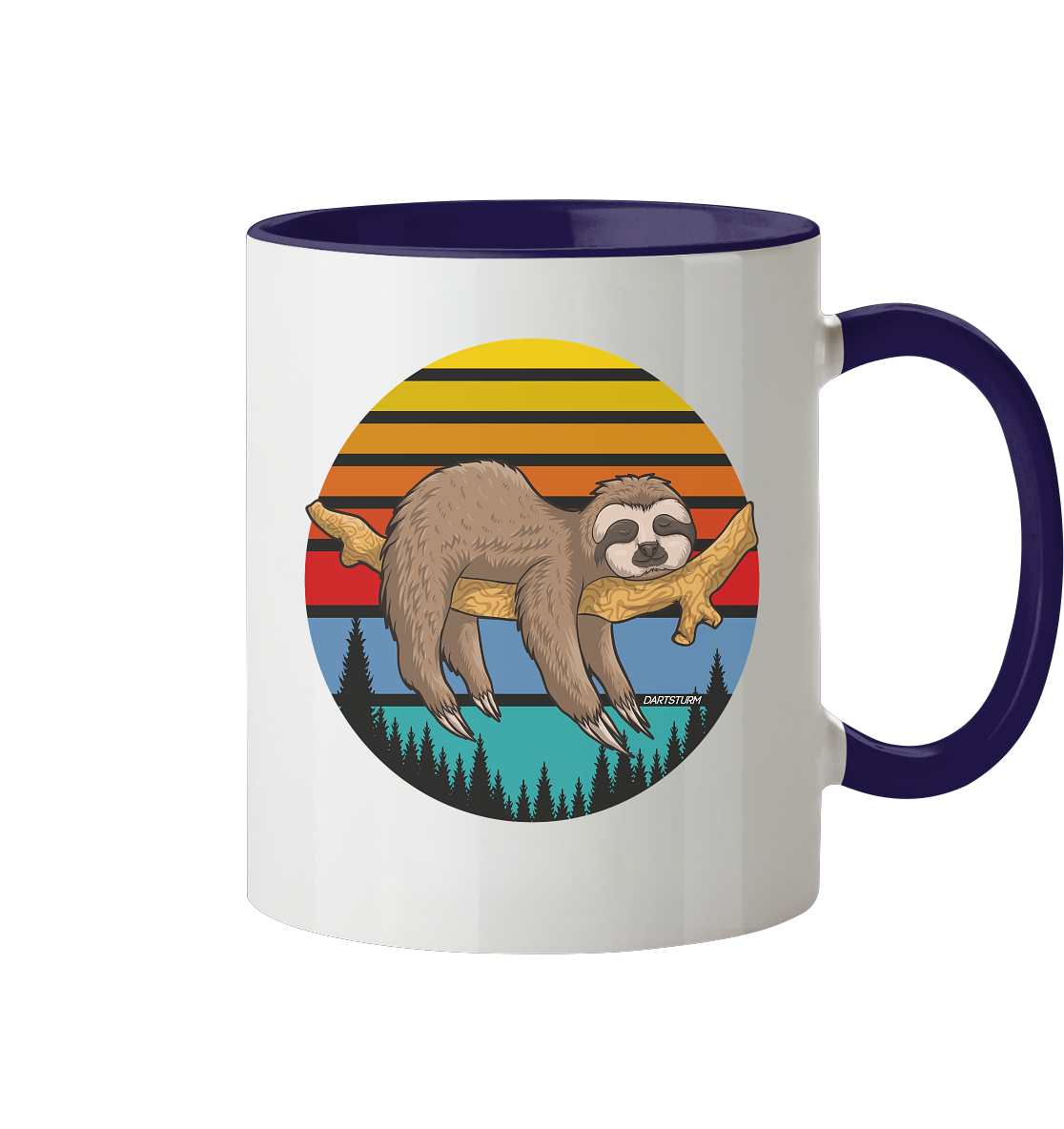 DartSturm - Lazy Sloth - Tasse zweifarbig DartSturm - Lazy Sloth - Tasse zweifarbig