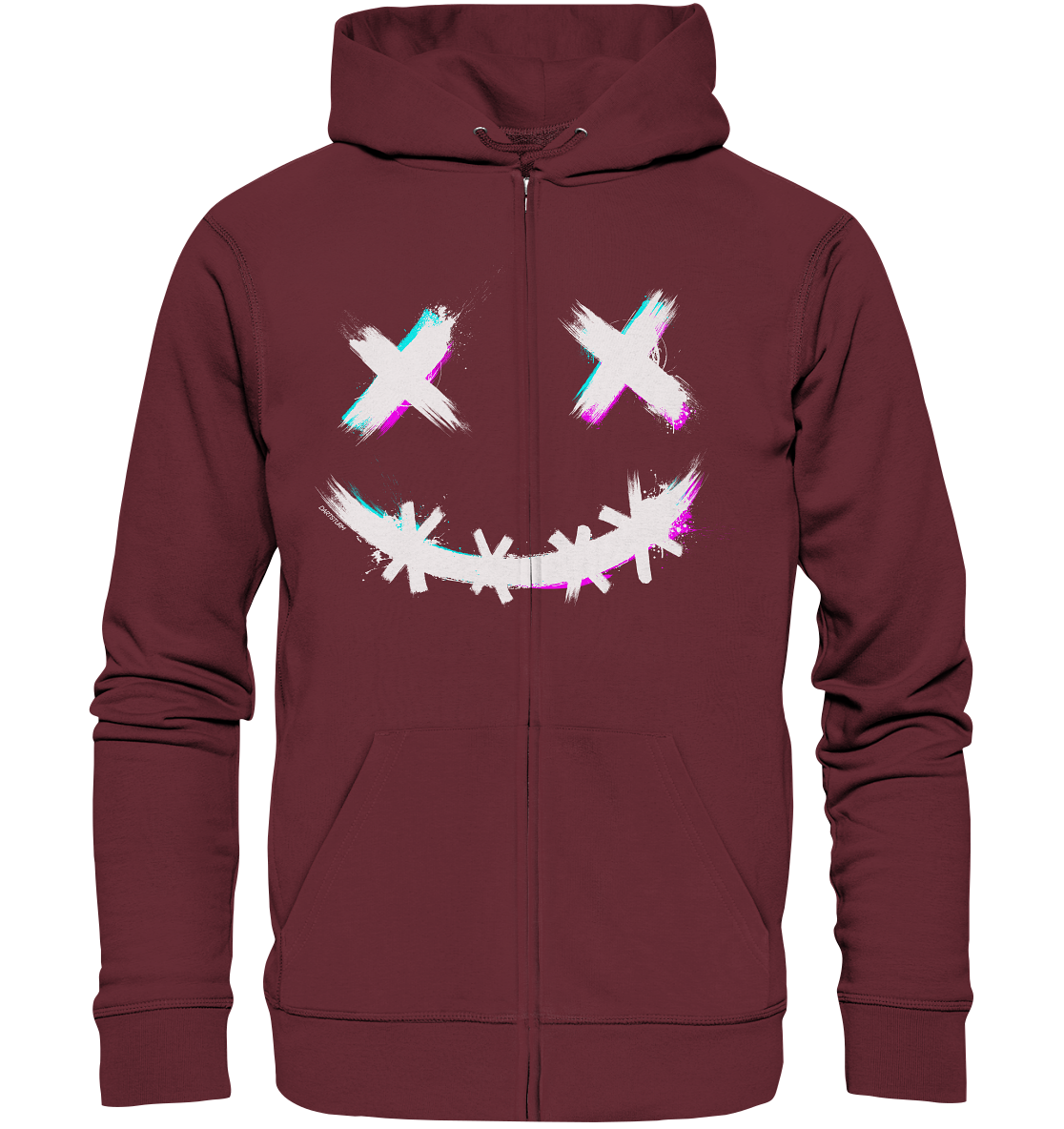 DartSturm - Scary Smile - Weiß - Organic Zipper DartSturm - Scary Smile - Weiß - Organic Zipper