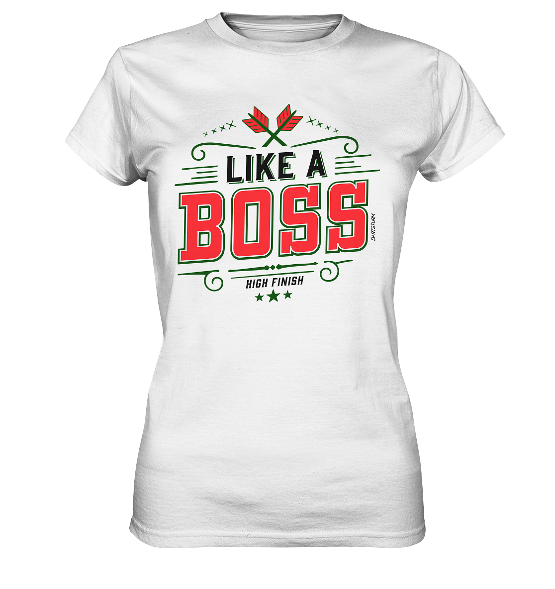 DartSturm - Like a Boss Red - Ladies Premium Shirt DartSturm - Like a Boss Red - Ladies Premium Shirt